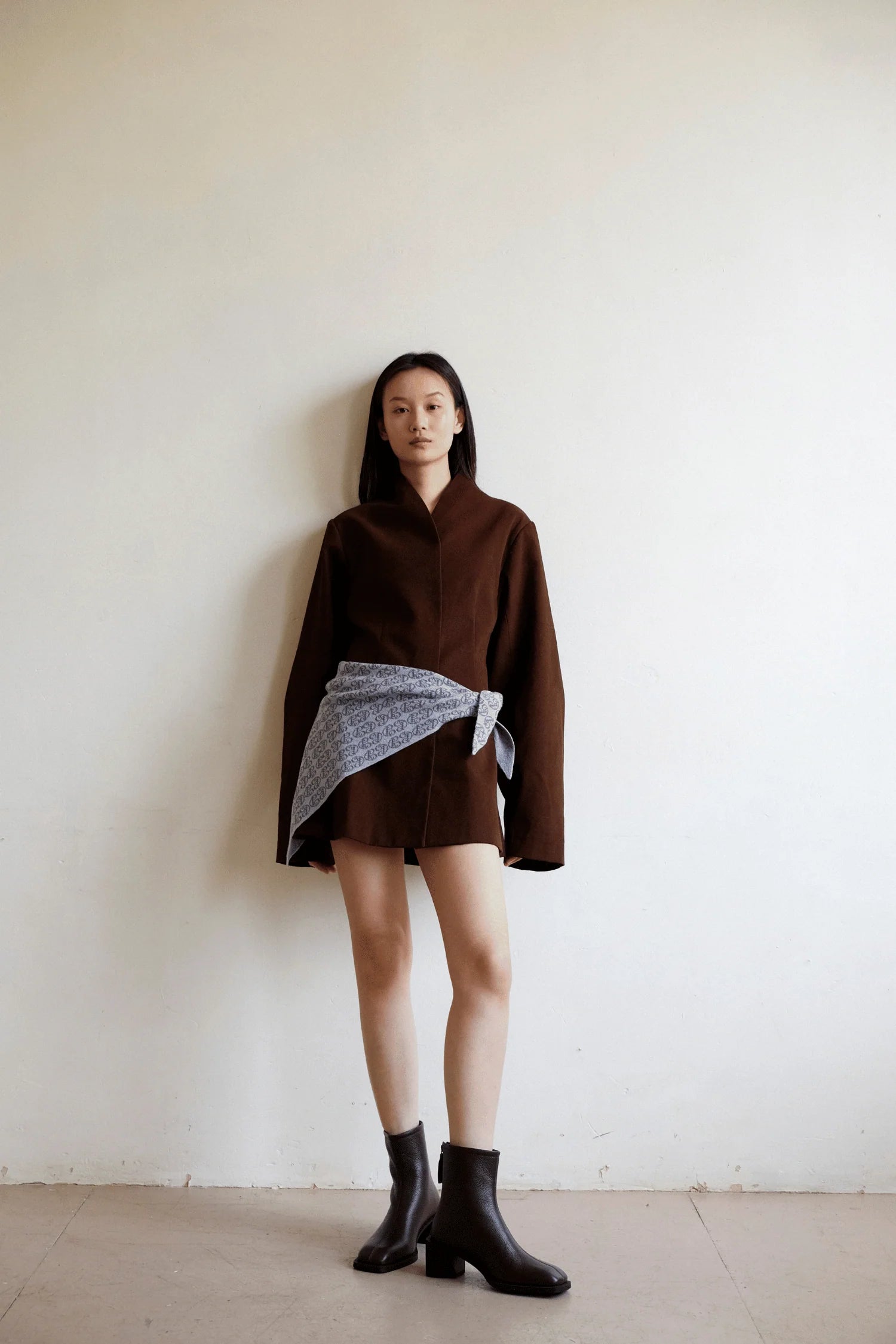 Commonplace Essentials - Brooklyn Square Toe Boot - Brown