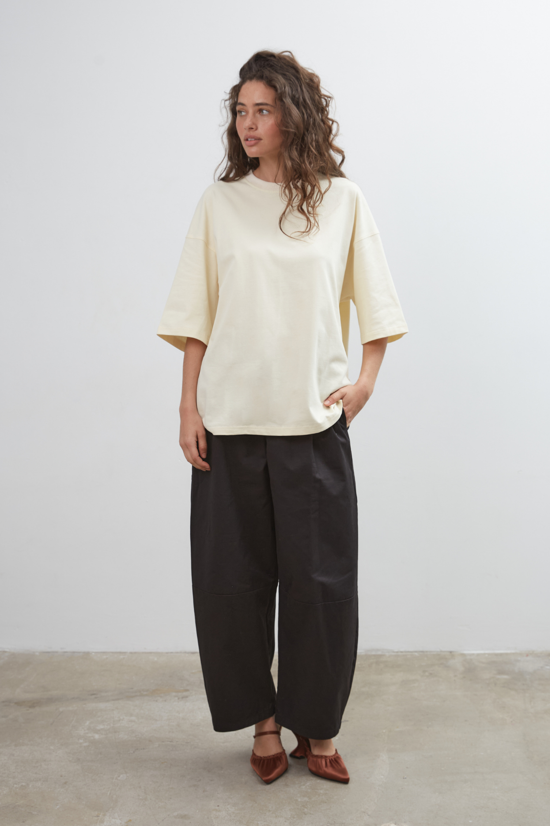 Commonplace - Chroma 3/4 Sleeve T-Shirt - Butter