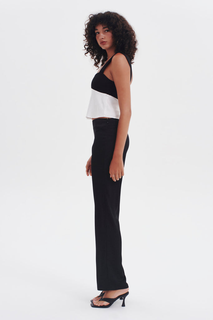 Ownley - Adore You Contrast Cami - Black/White