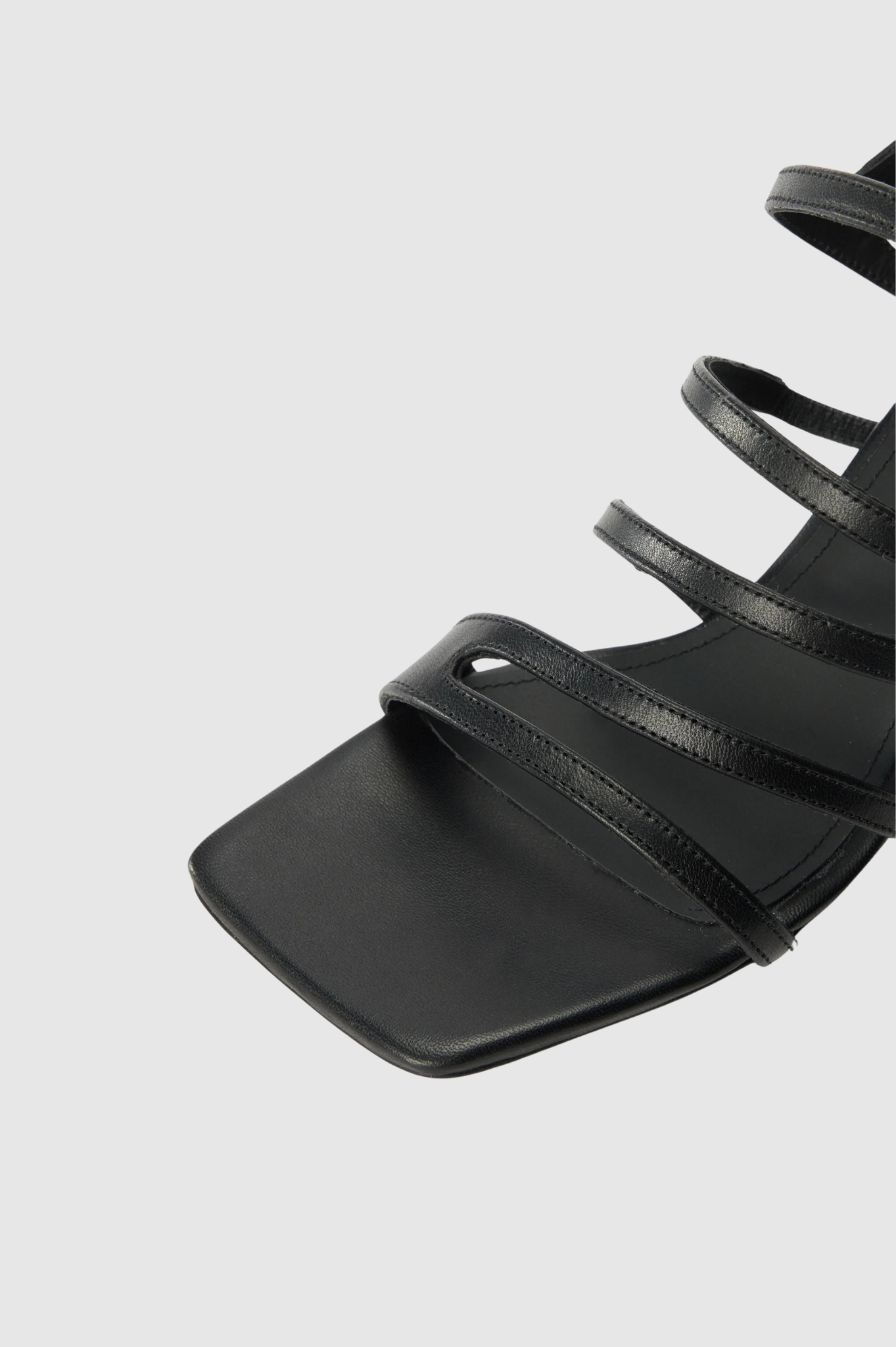 Alohas - Aubrey Leather Sandals - Black