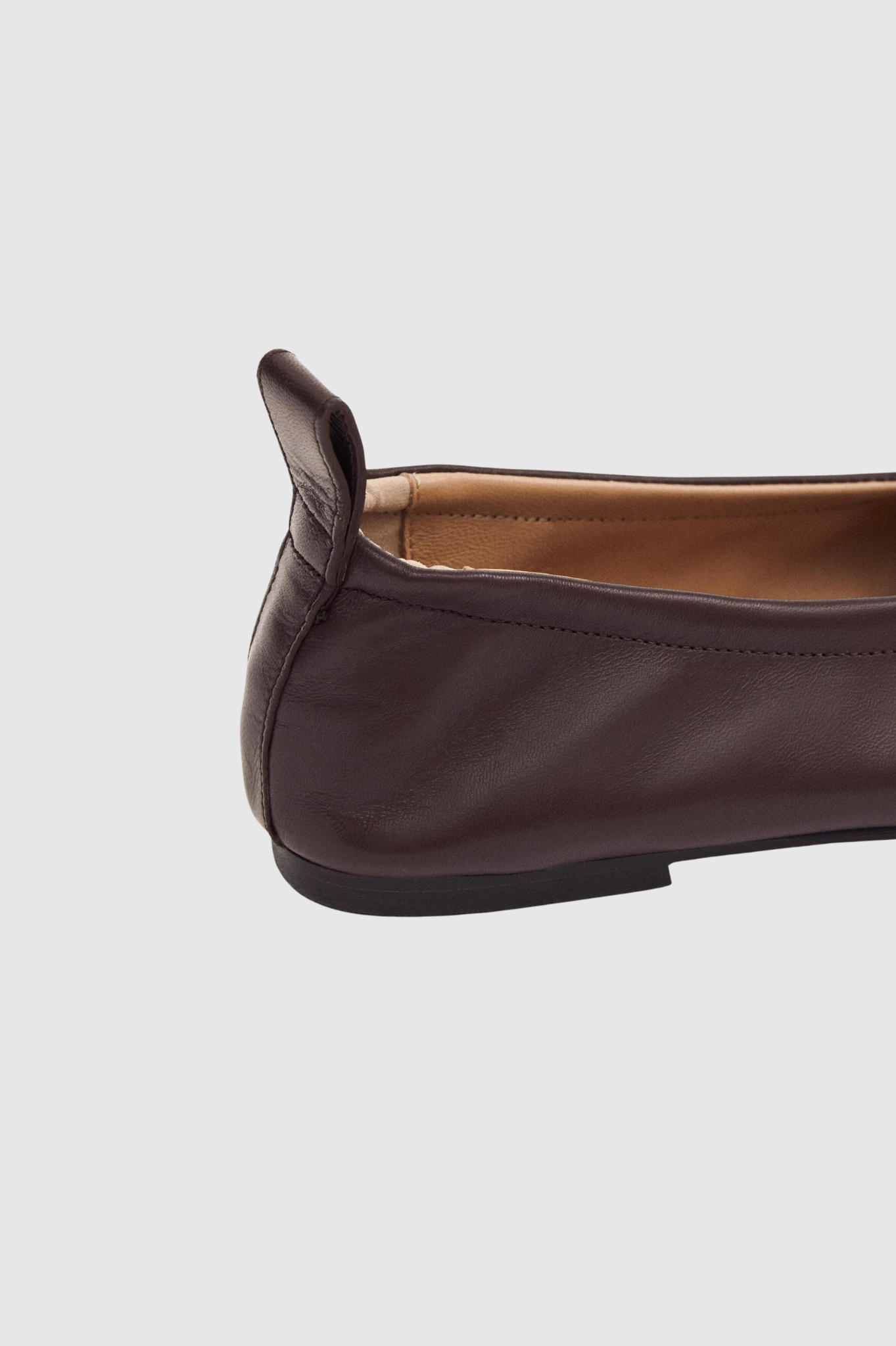 Alohas - Rosalind Leather Ballet Flats - Brown