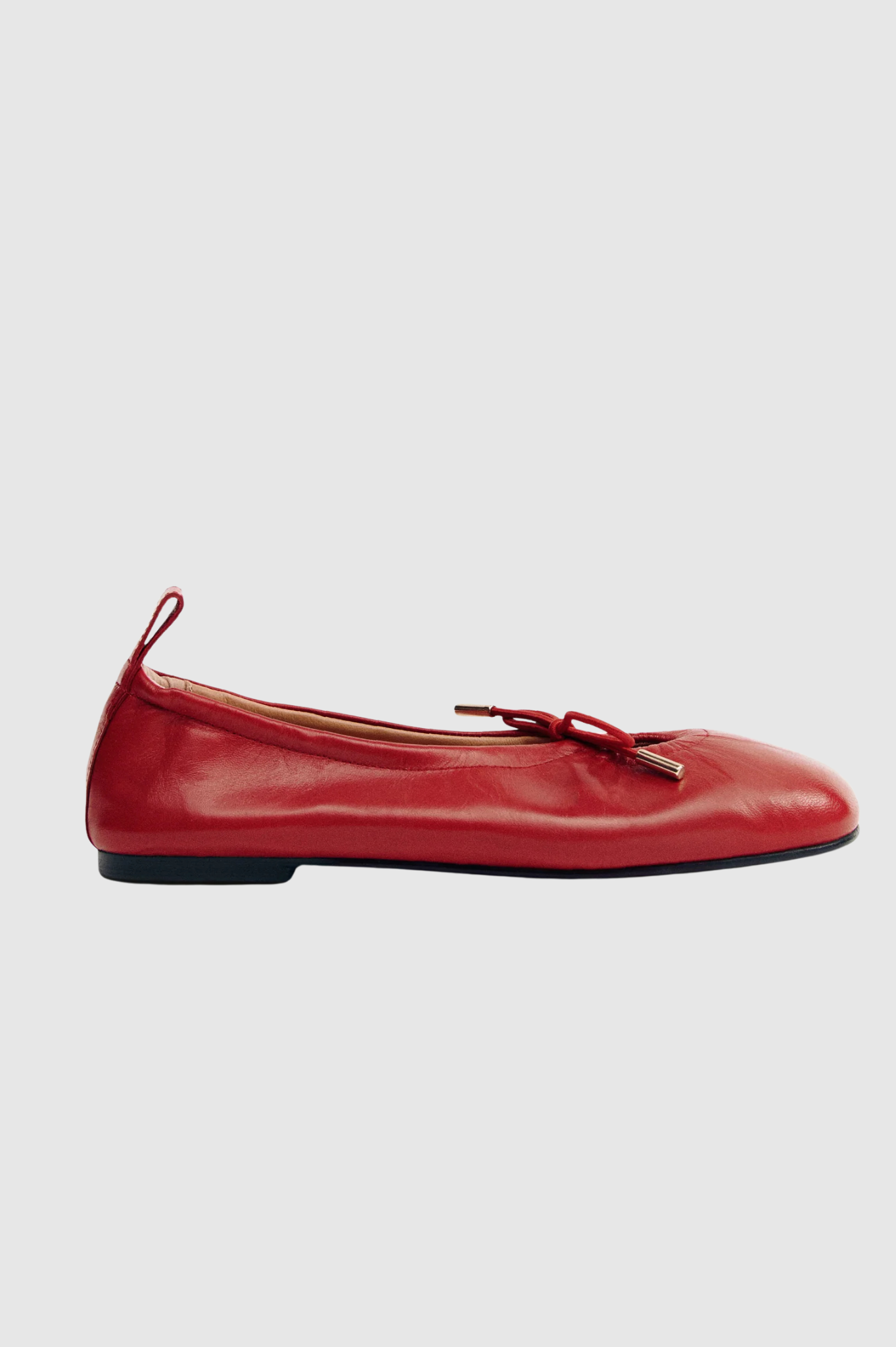 Alohas - Rosalind Leather Ballet Flats - Red