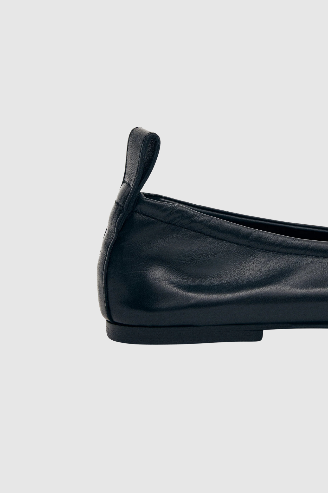 Alohas - Rosalind Leather Ballet Flats - Black