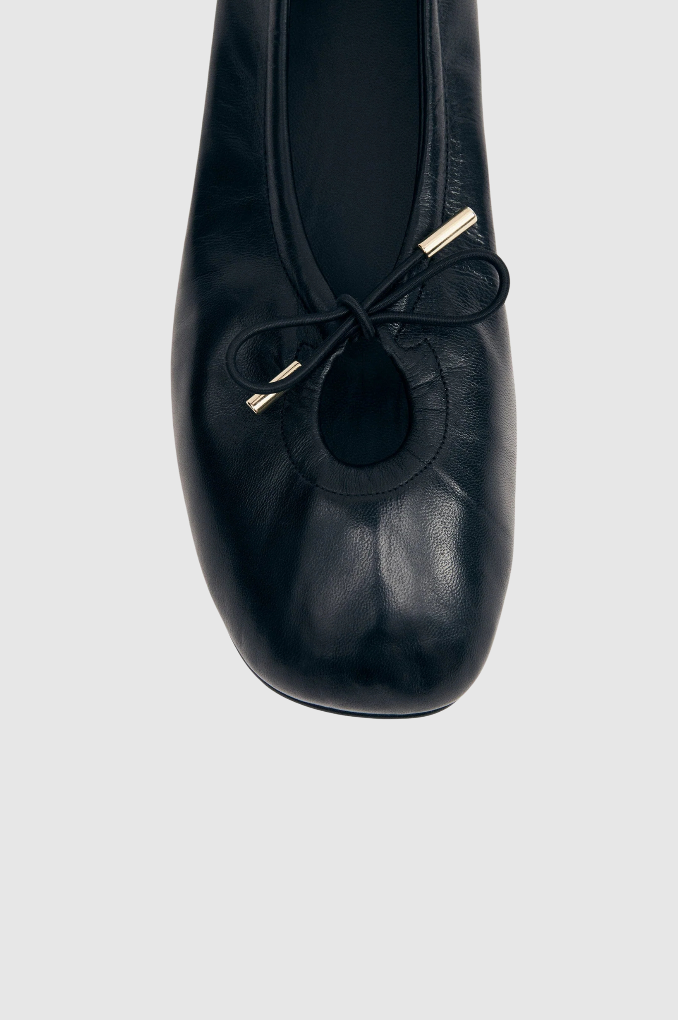 Alohas - Rosalind Leather Ballet Flats - Black