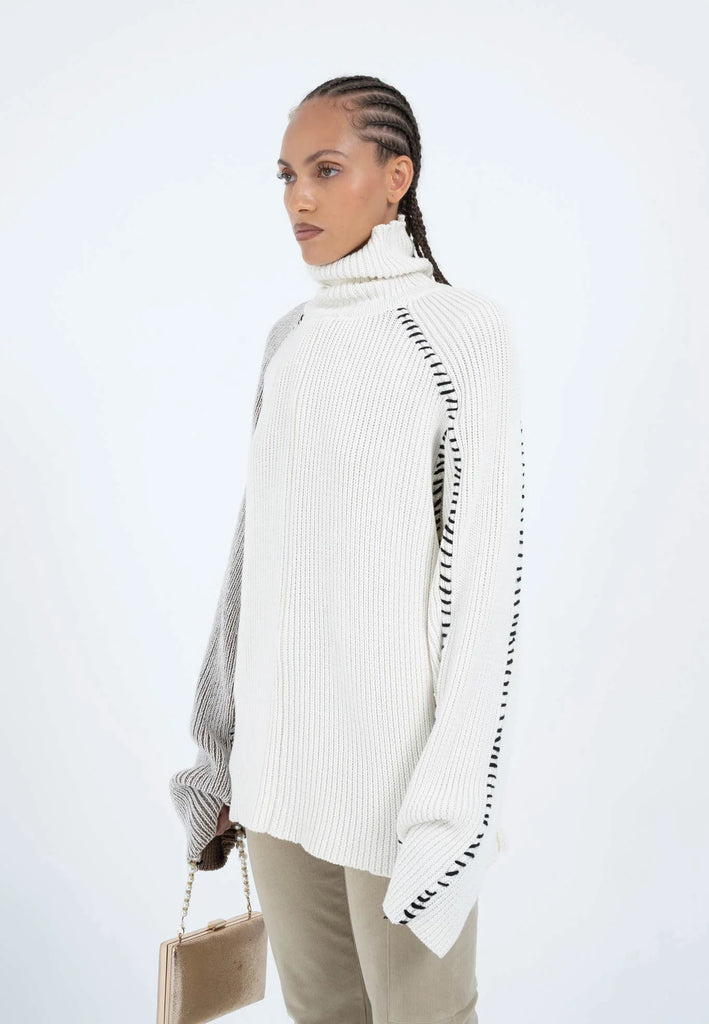 Arthur Apparel - Oversized Stitch Sweater - Off-White