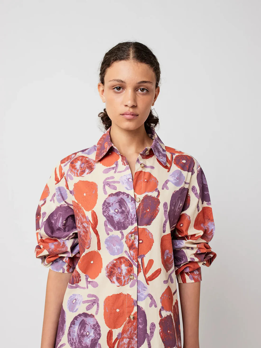 Bobo Choses - Dahlia pattern shirt dress