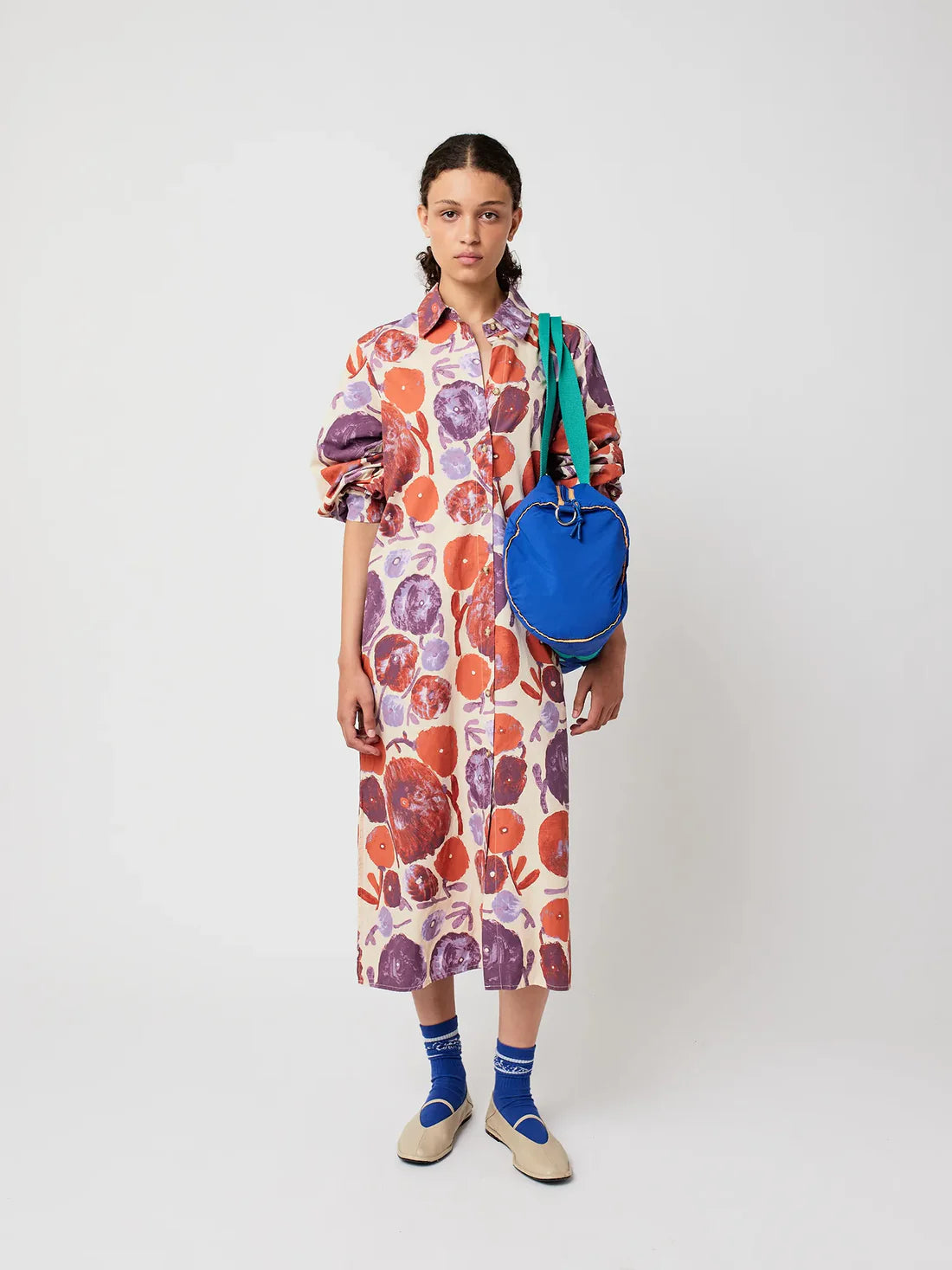 Bobo Choses - Dahlia pattern shirt dress