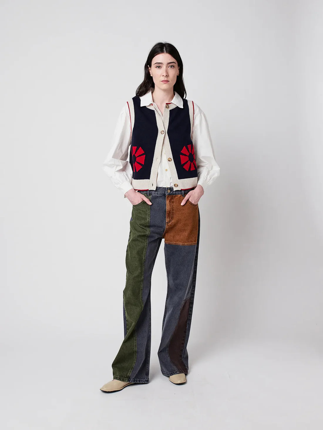 Bobo Choses - Flower knitted vest