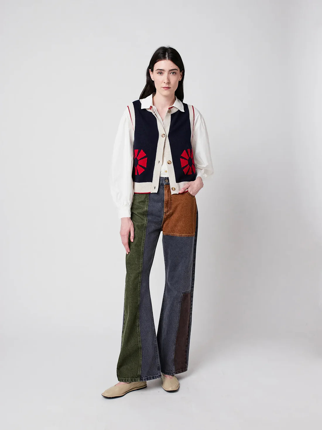 Bobo Choses - Flower knitted vest
