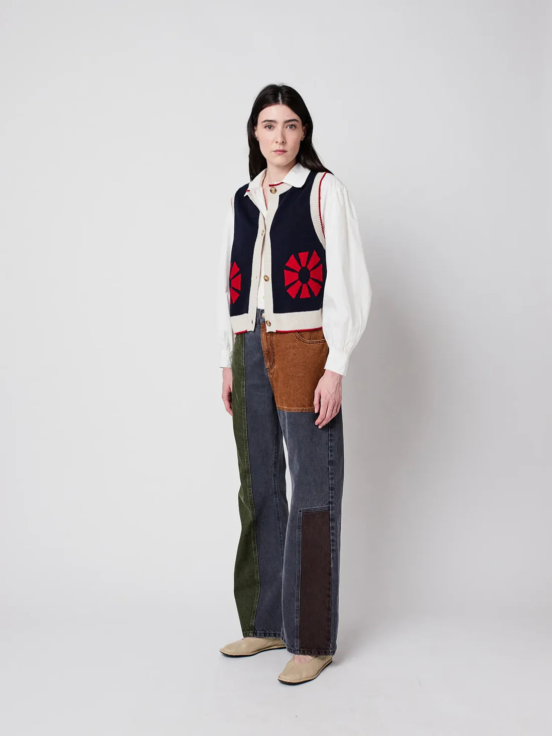 Bobo Choses - Flower knitted vest