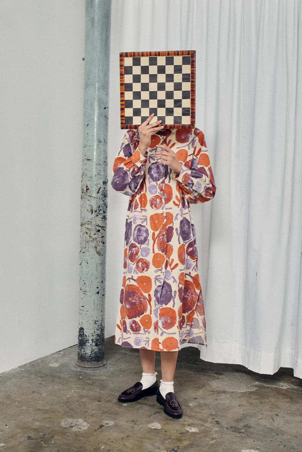 Bobo Choses - Dahlia pattern shirt dress