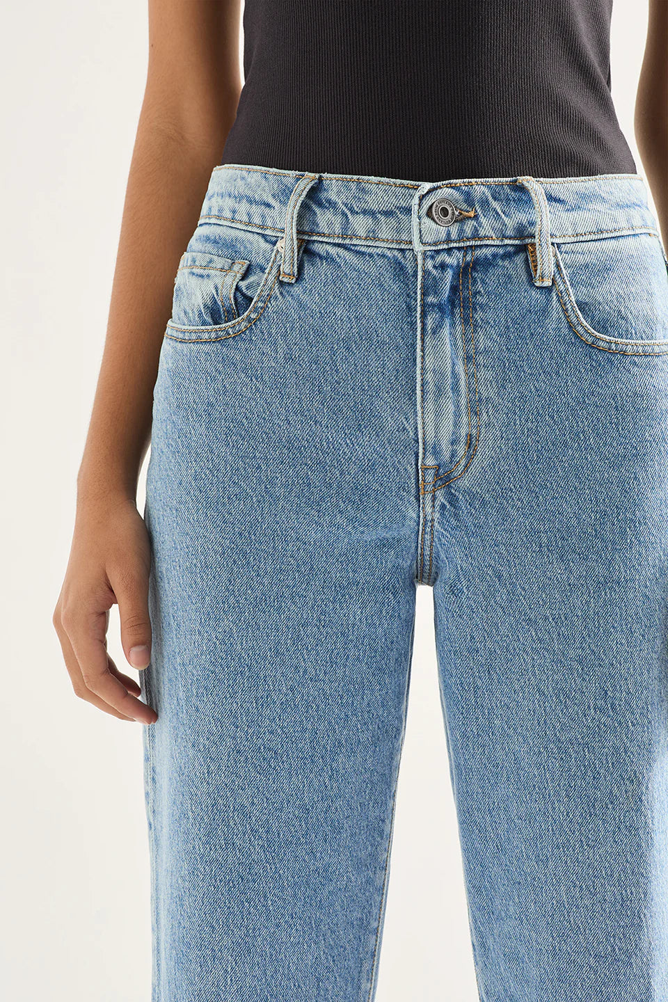 Outland Denim - Ren High Flare Jeans - Ezra Blue