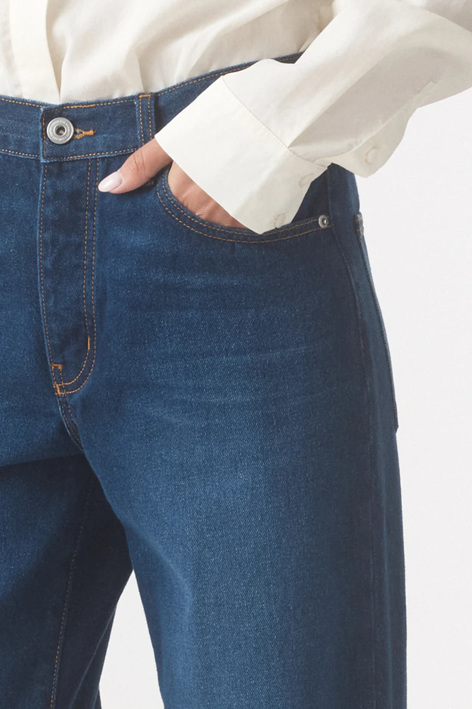 Outland Denim - Rachel Mid Boyfriend Jean - Lake