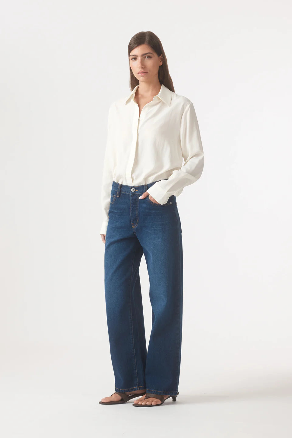Outland Denim - Rachel Mid Boyfriend Jean - Lake