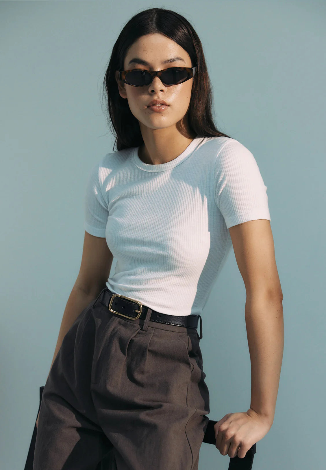 Commoners - Base Ribbed SS - White