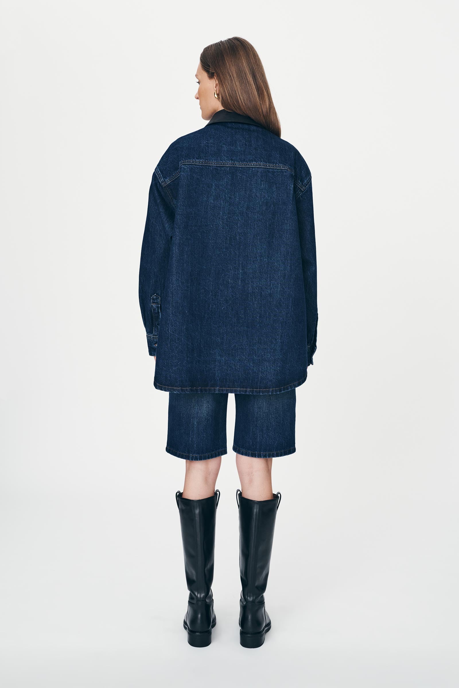 ROWIE - Clancy Oversized Jacket - Classic Indigo