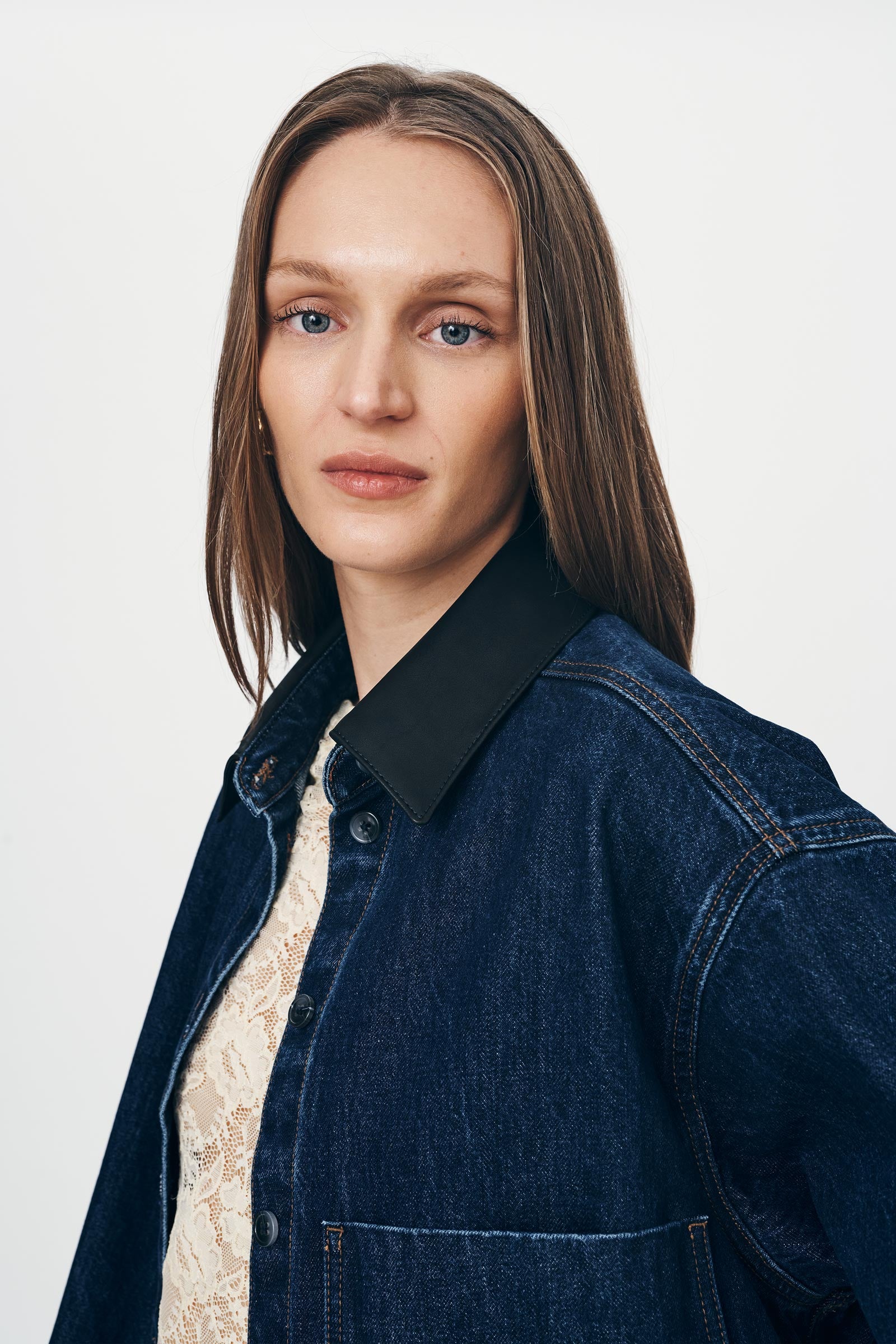 ROWIE - Clancy Oversized Jacket - Classic Indigo