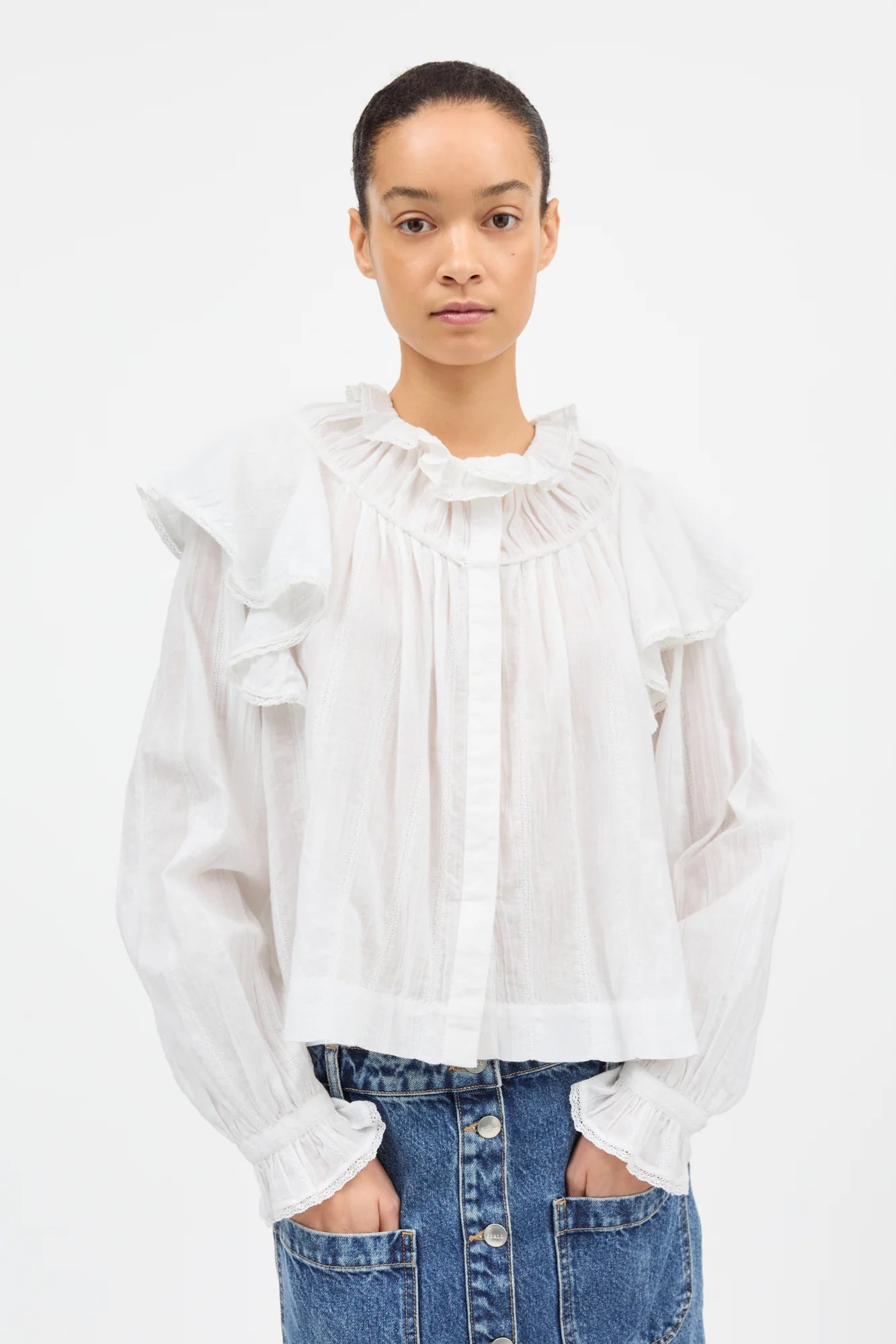 Skall Studio - Clea Shirt - Optic White