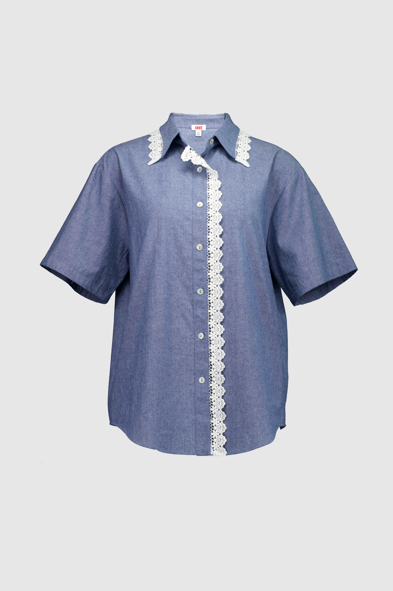 Annie - Western Shirt - Chambre/Lace