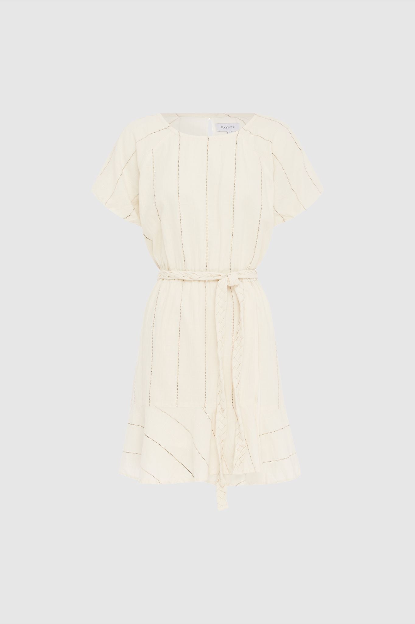 ROWIE - Dara Stripe Minidress - Natural