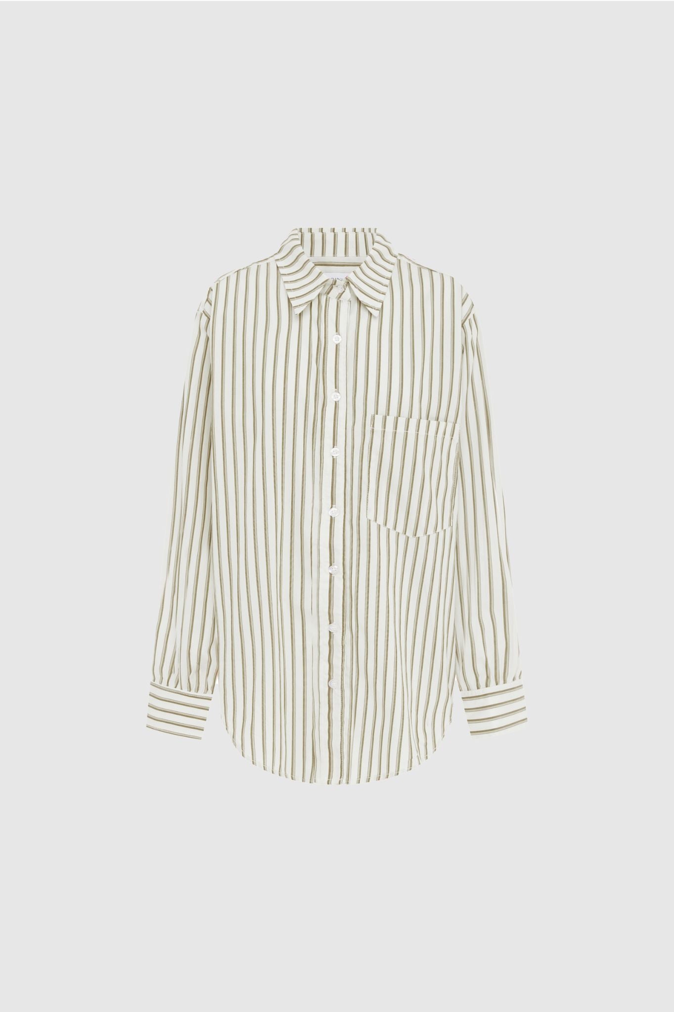 ROWIE - Ramona Stripe Long Sleeve Shirt - Sienna