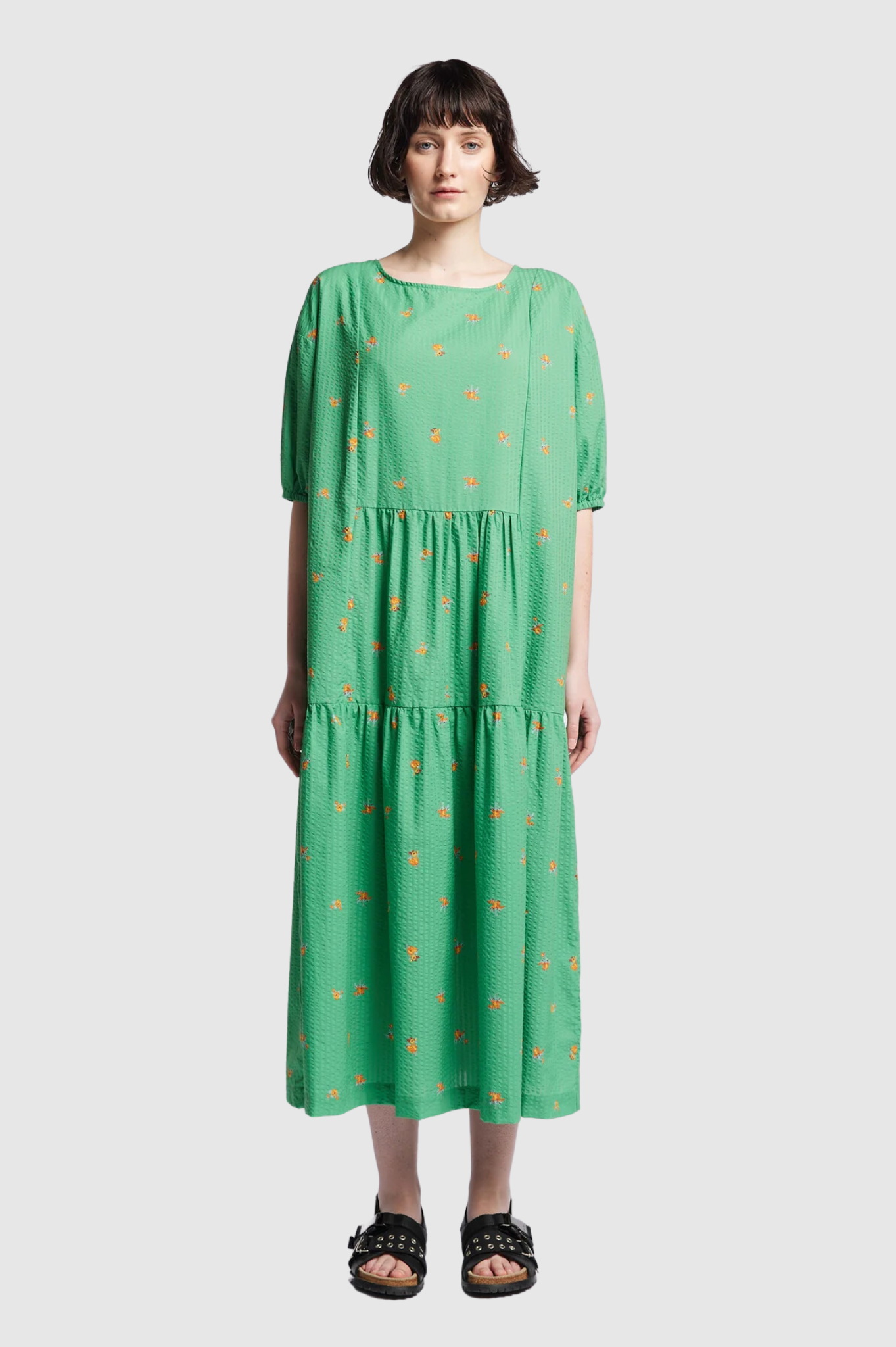 Kloke - Gradient Dress - Green Floral