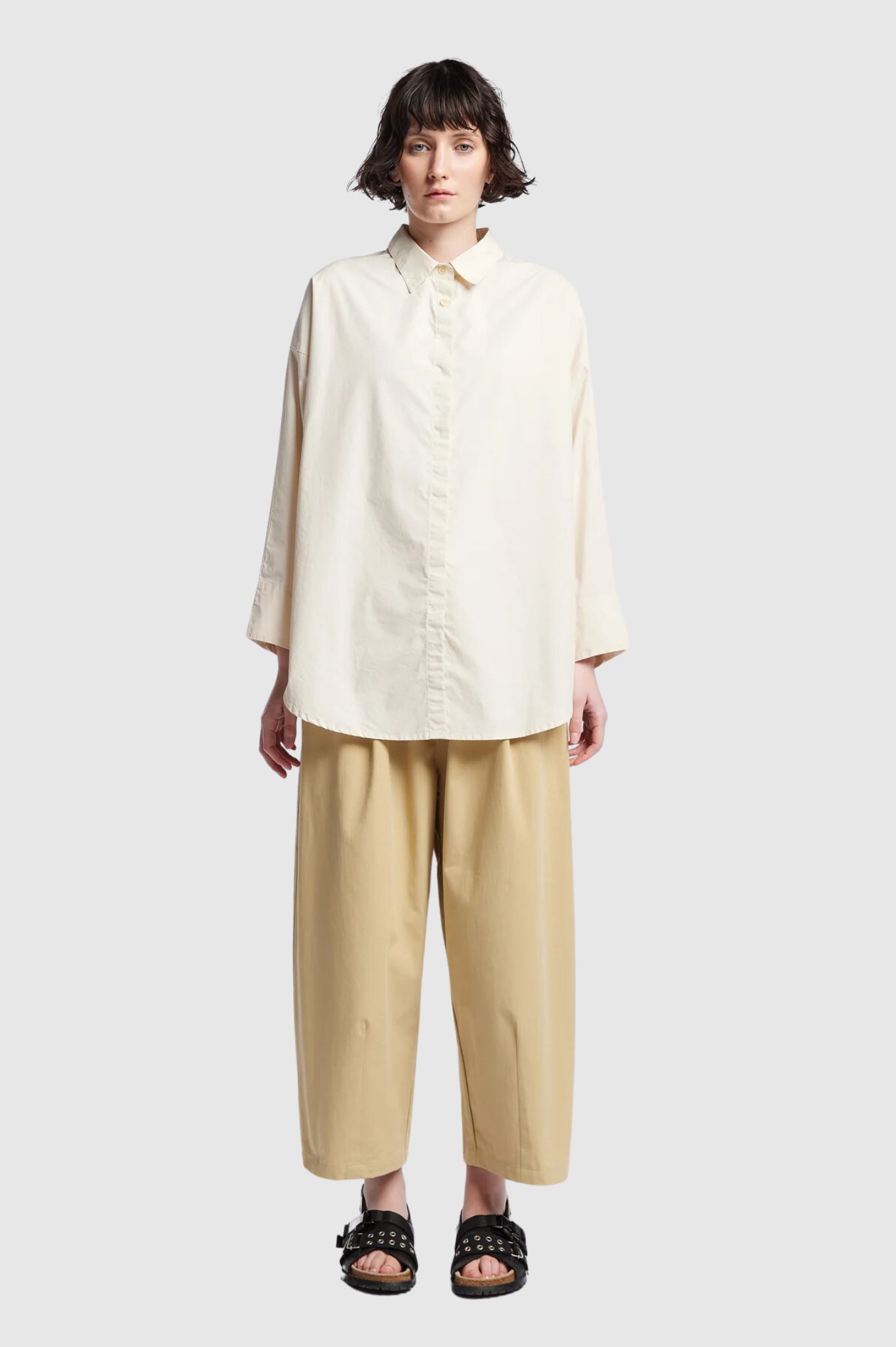 Kloke - Factor Pleat Pant - Sand