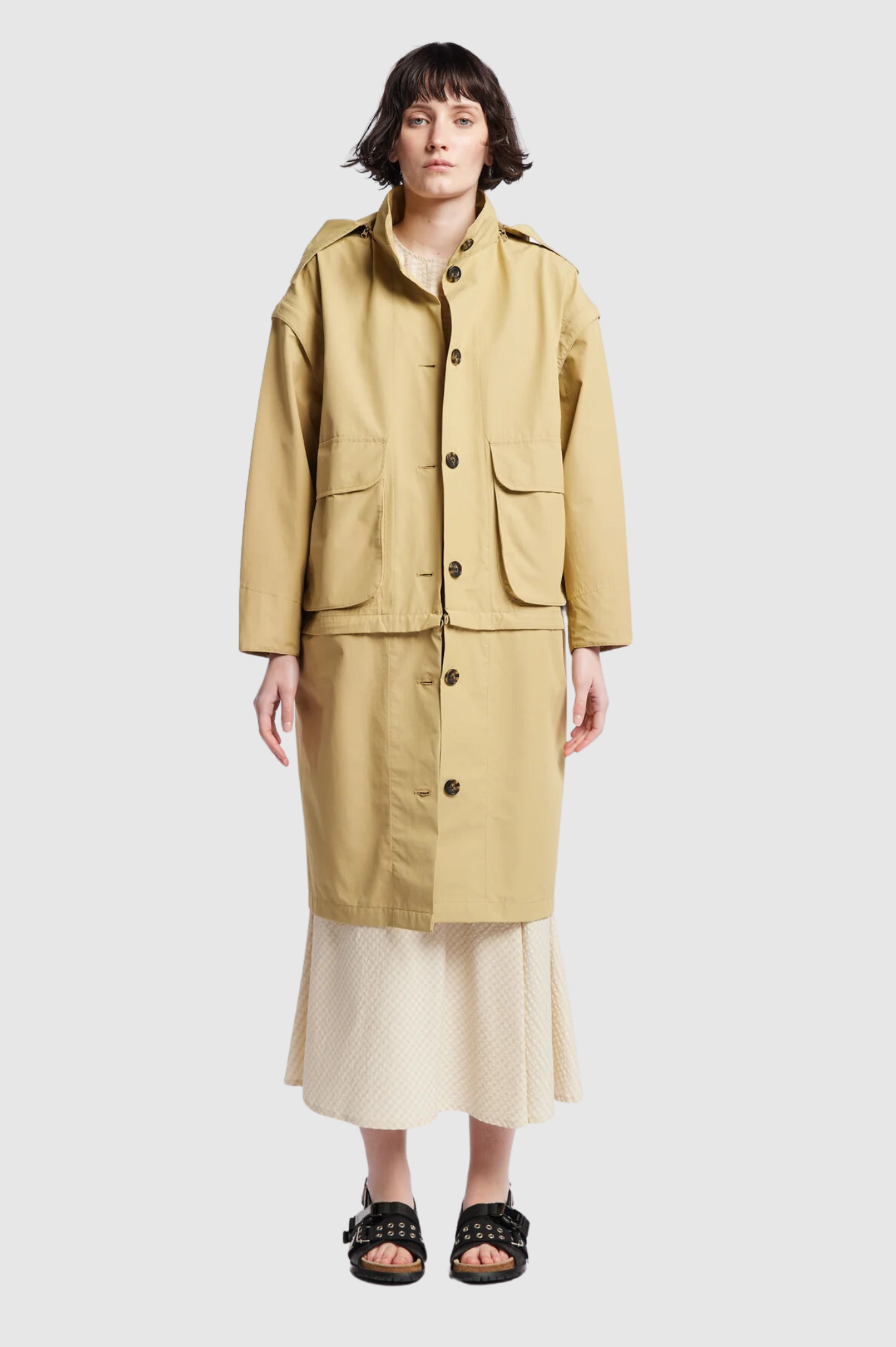 Kloke - Vulcan Zip Coat - Sand