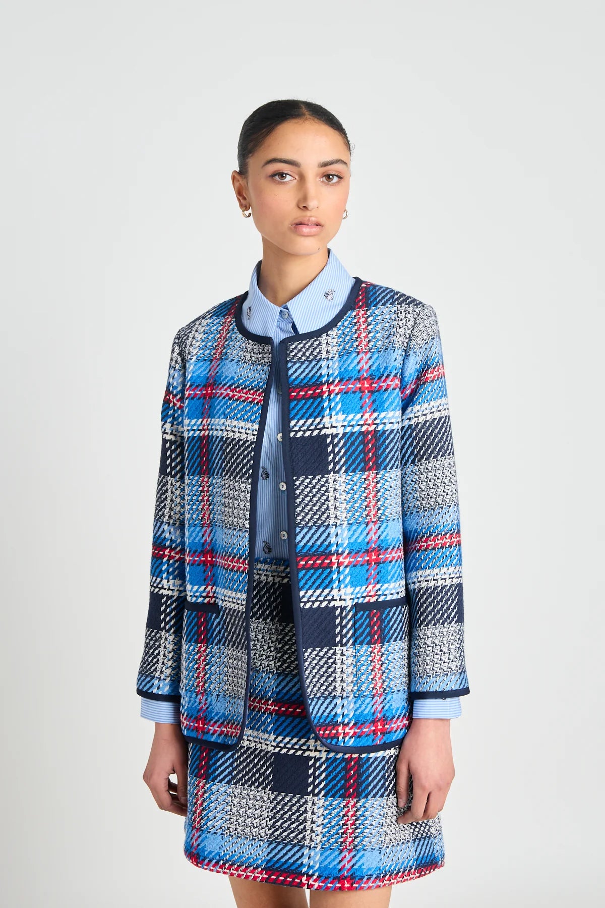 Twenty Seven Names - Time and Space Jacket - Navy Plaid