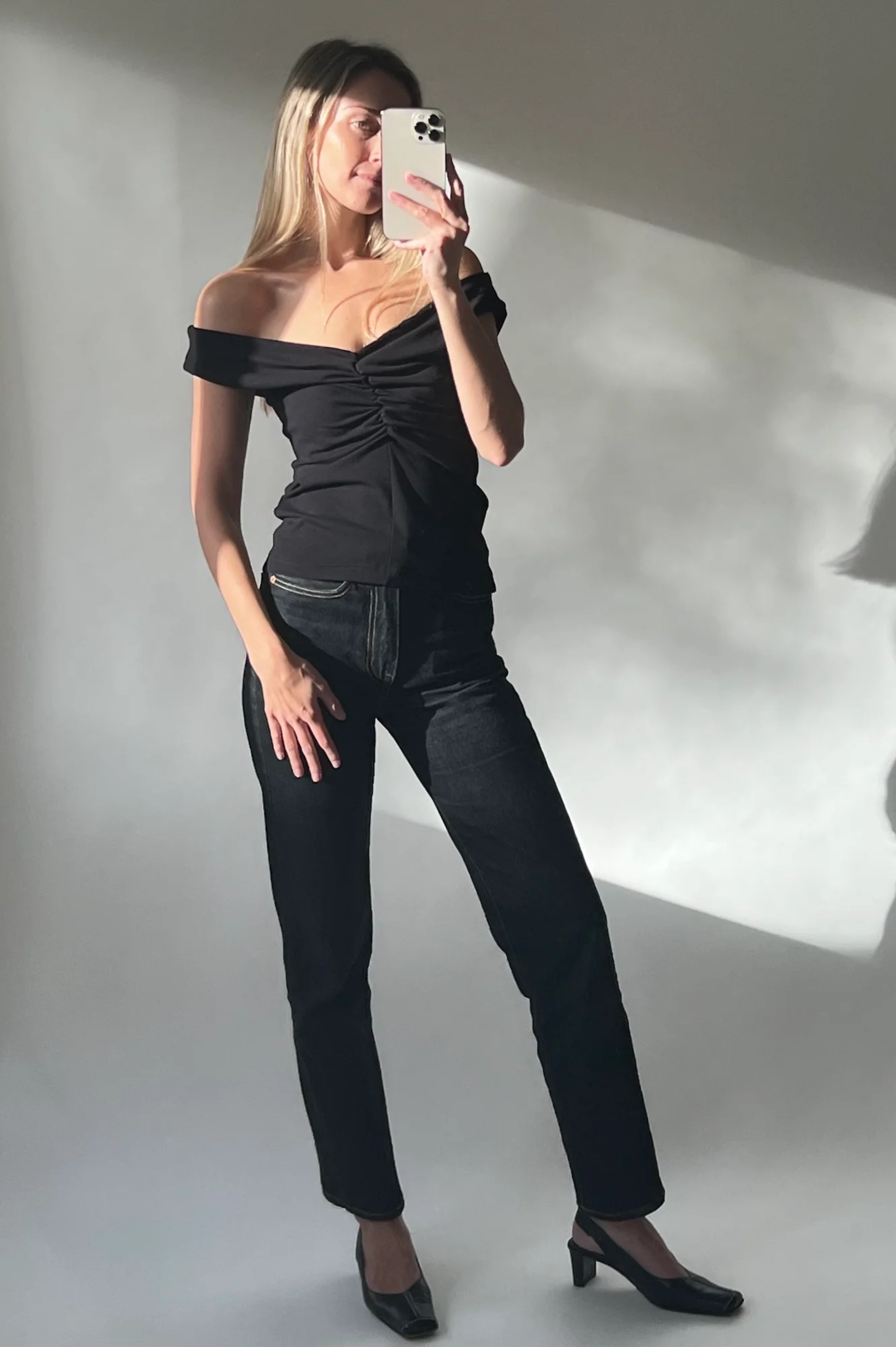 Dominique Healy - Niveah Tee -  Black Rib