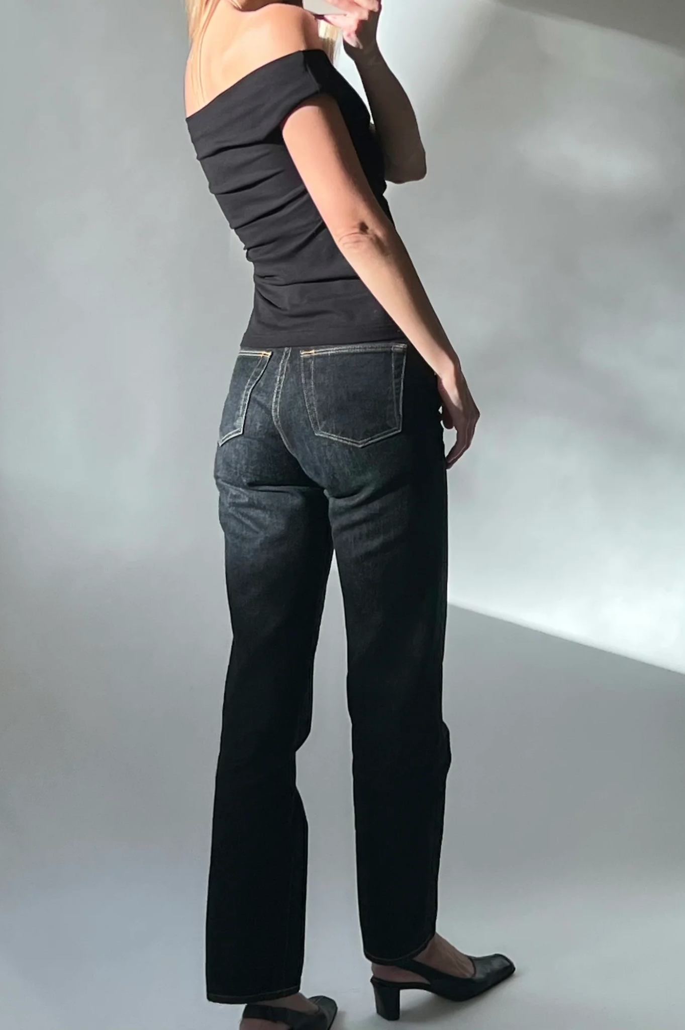Dominique Healy - Niveah Tee -  Black Rib