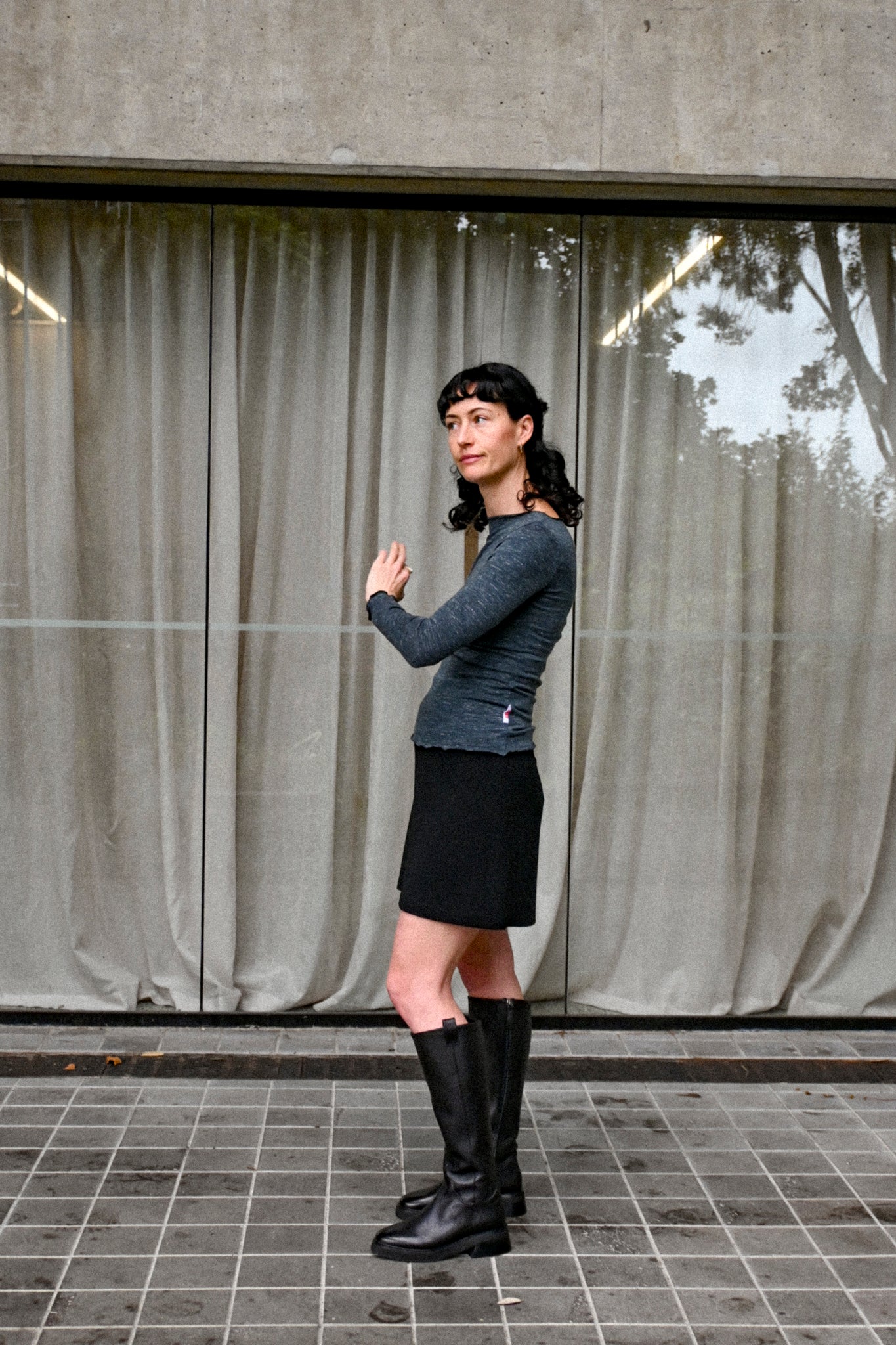 ANNIE - Kate L/S Merino - Seaweed Marle