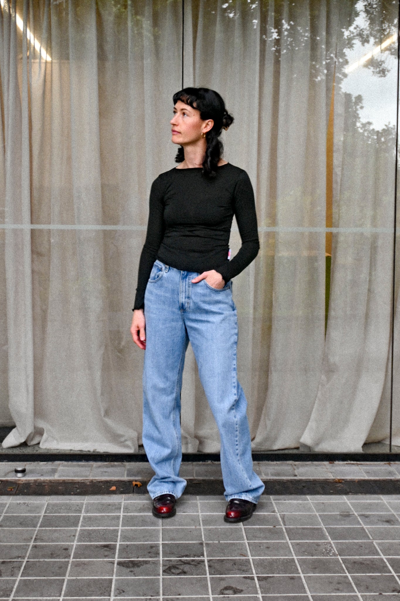 ANNIE - Kate L/S Merino - Black