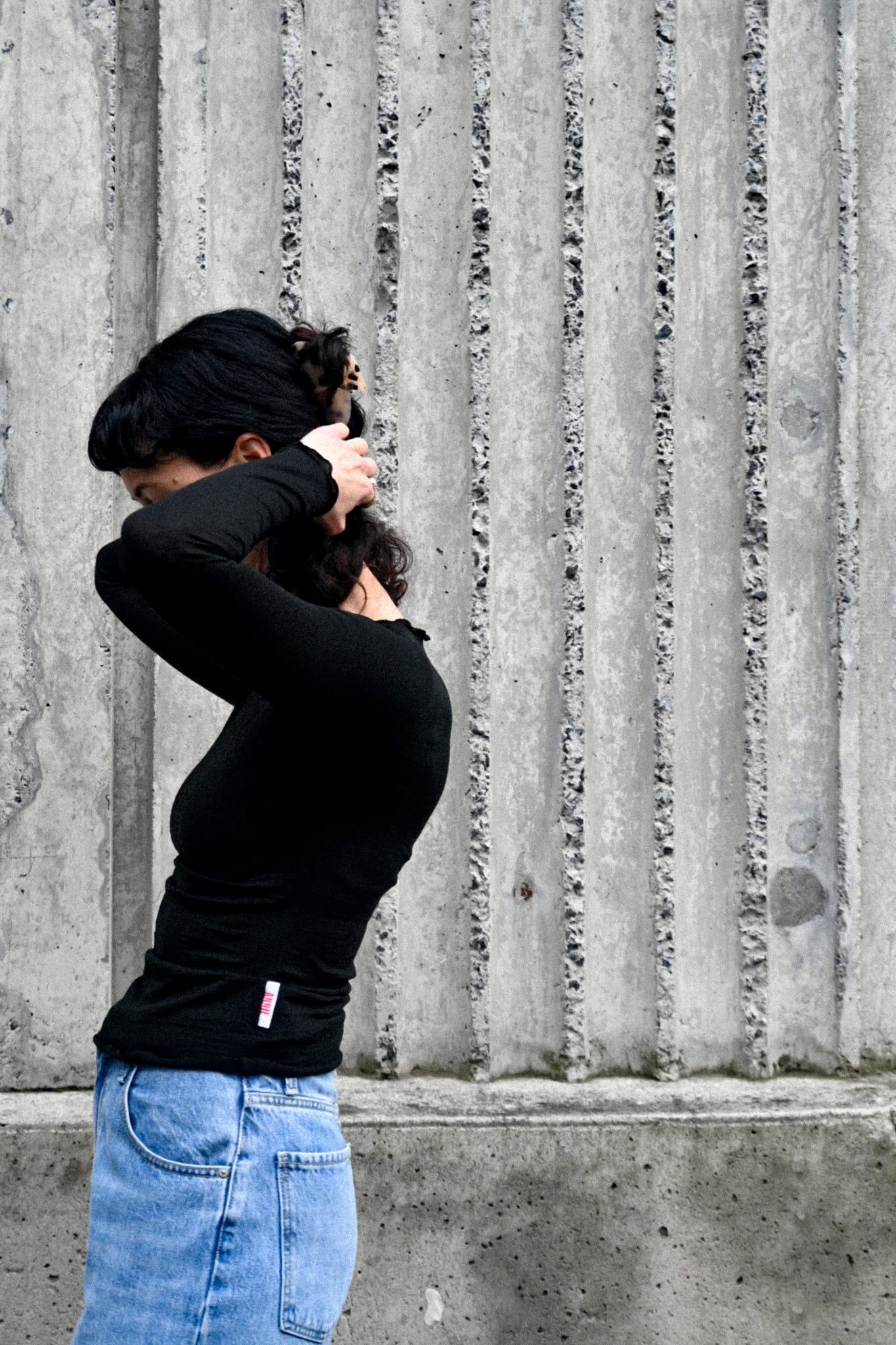 ANNIE - Kate L/S Merino - Black