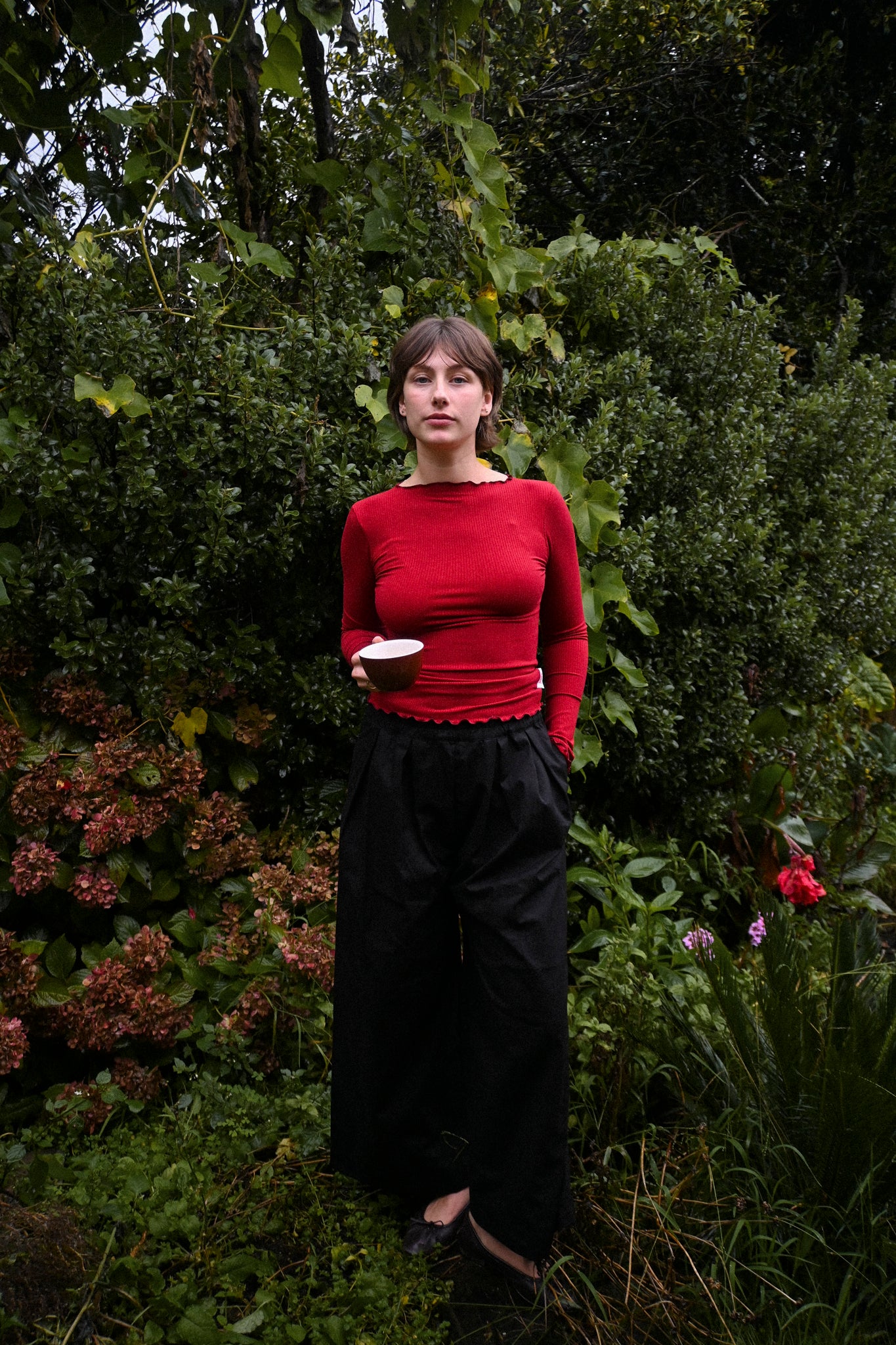 ANNIE - Kate L/S Rib - Raspberry