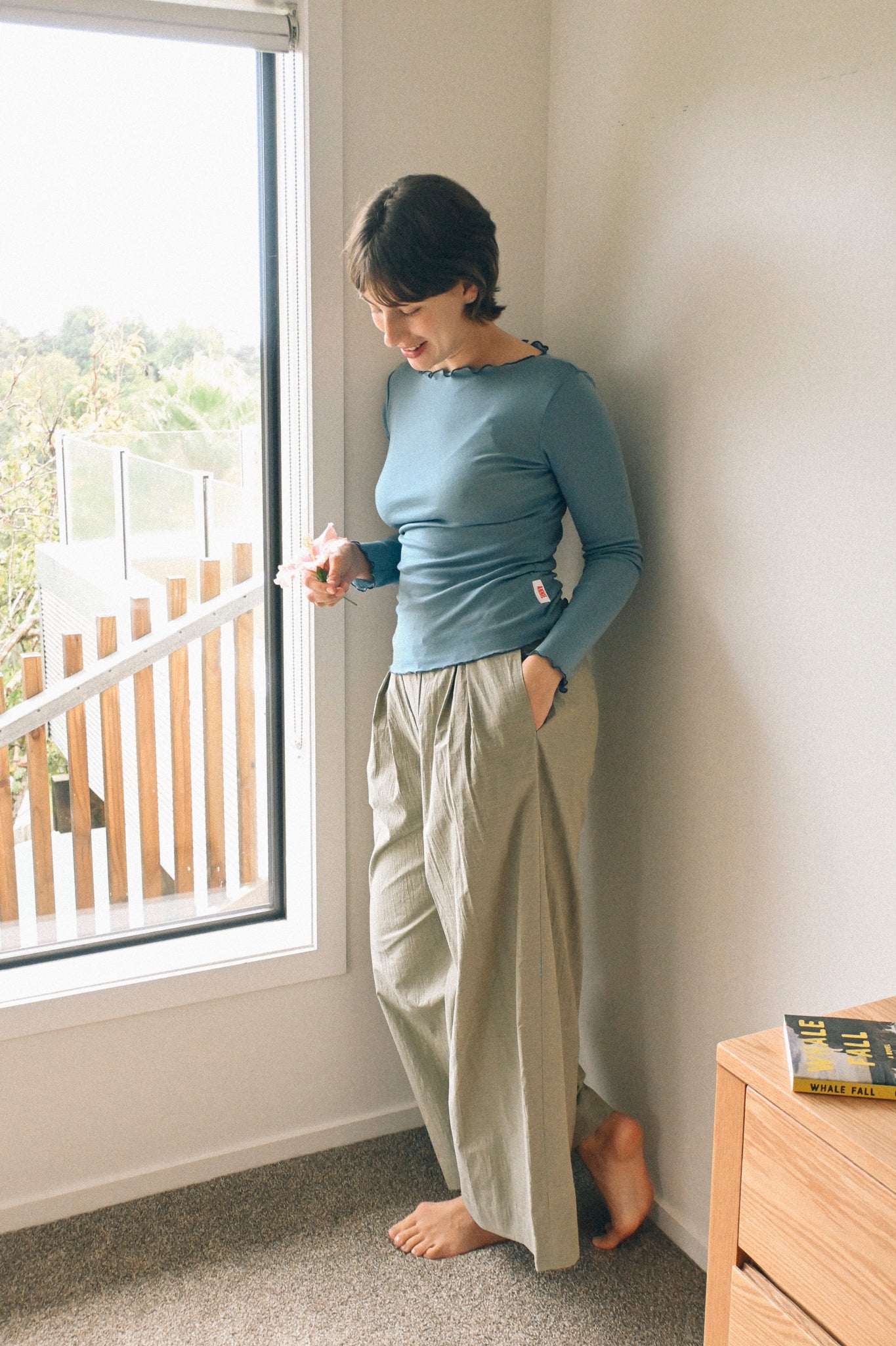 ANNIE - Kate L/S Merino - Sky Blue