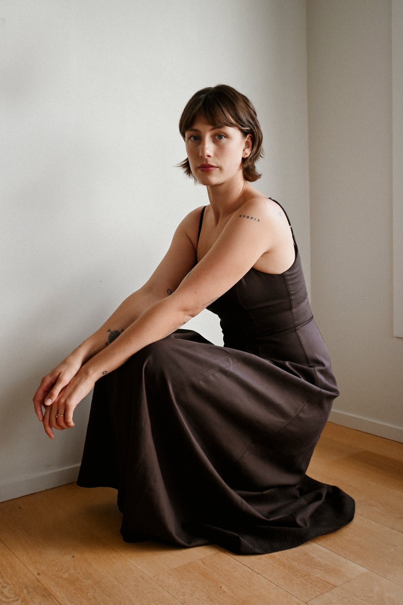 ANNIE - August Dress - Chocolate