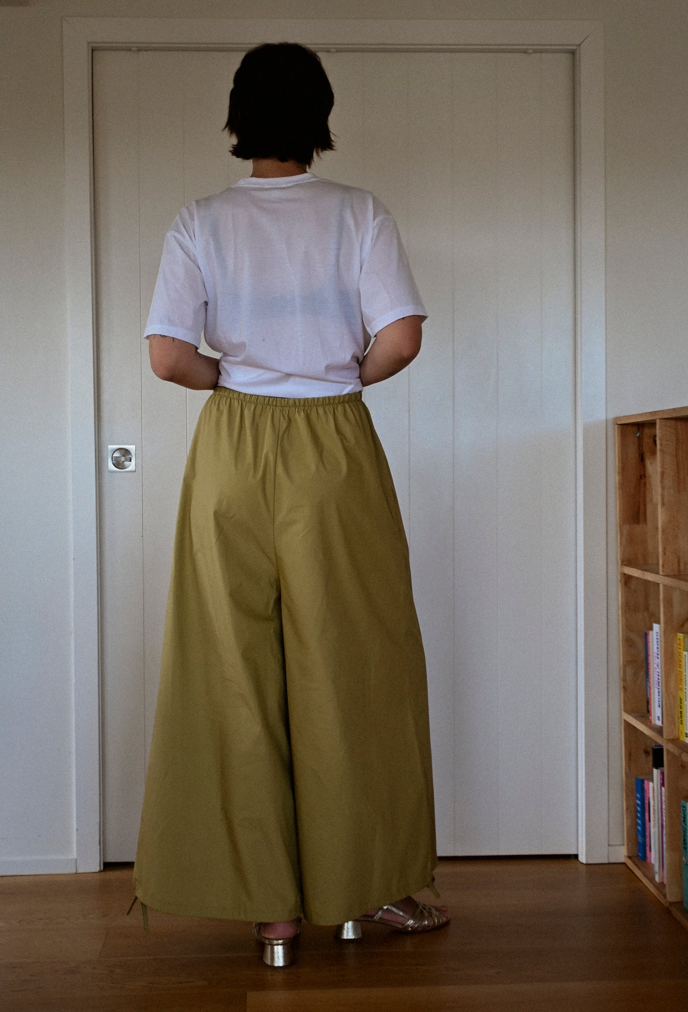 ANNIE - Miller Wide Leg Pant - Chartreuse