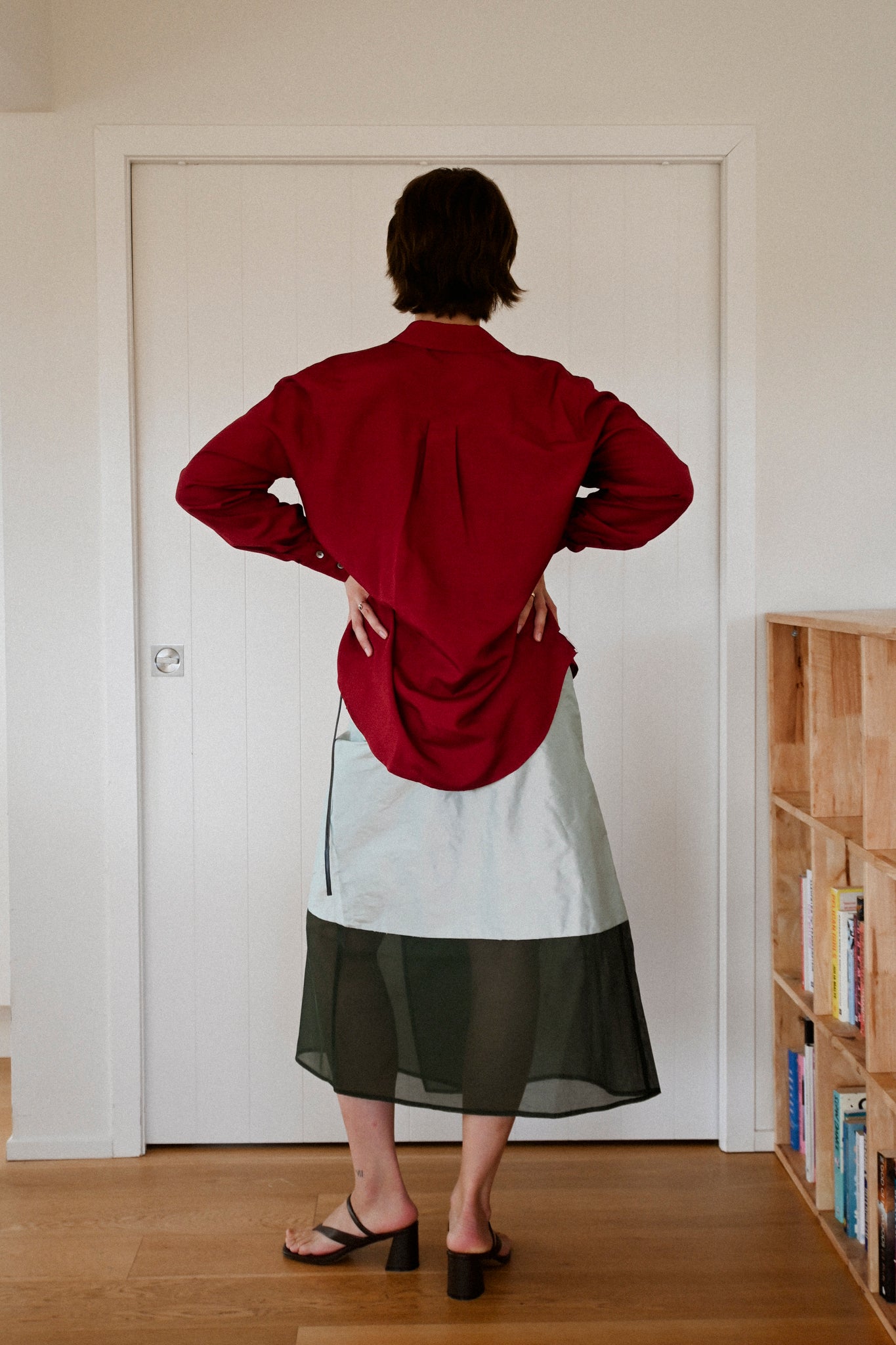 ANNIE - Porter Skirt - Arctic Blue/Emerald