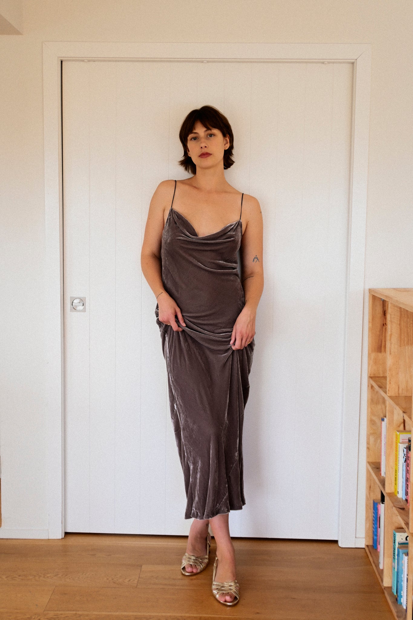 ANNIE - Paloma Dress - Pebble - Pre-order