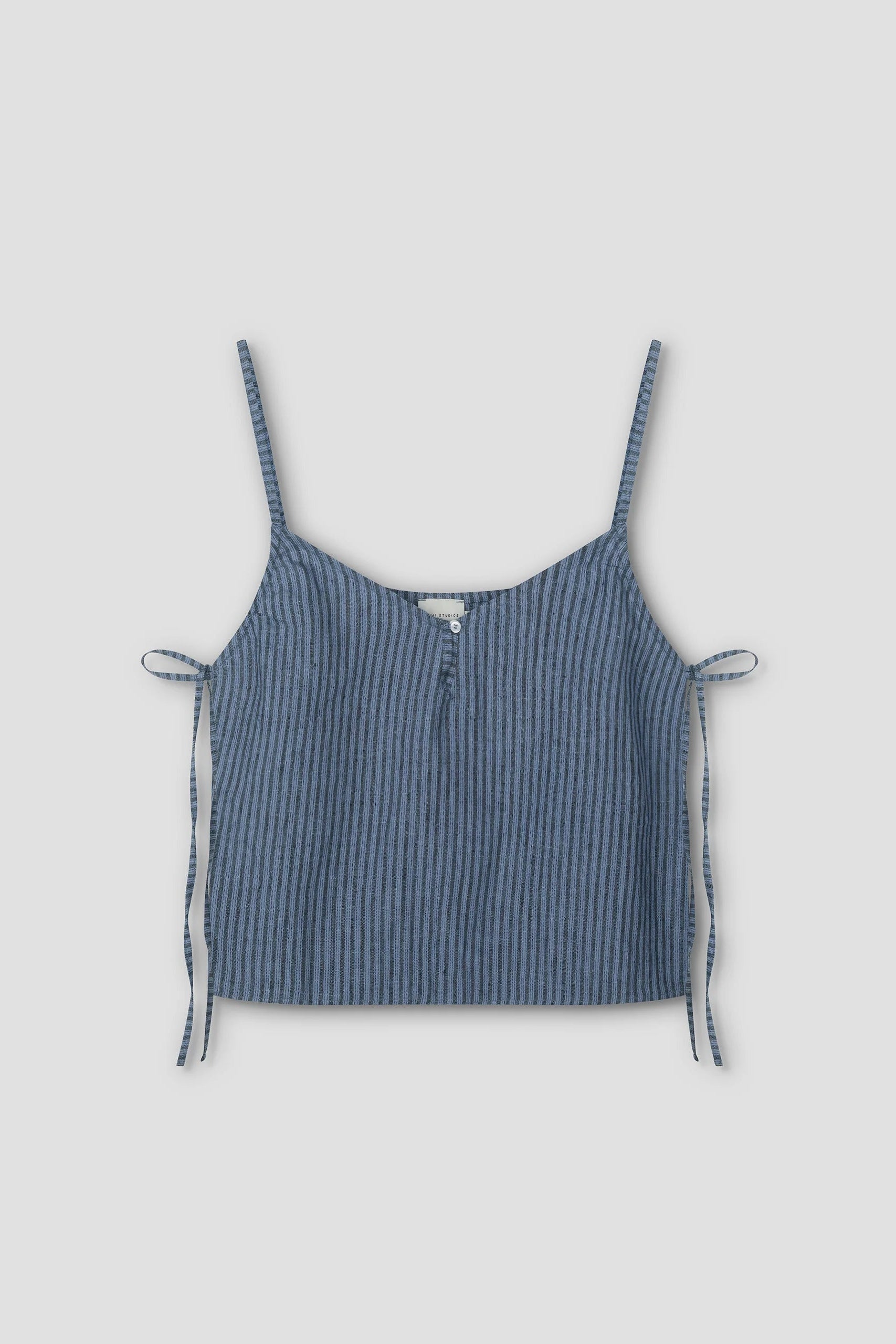 Deiji Studios - V Neck Cami - Azure Stripe