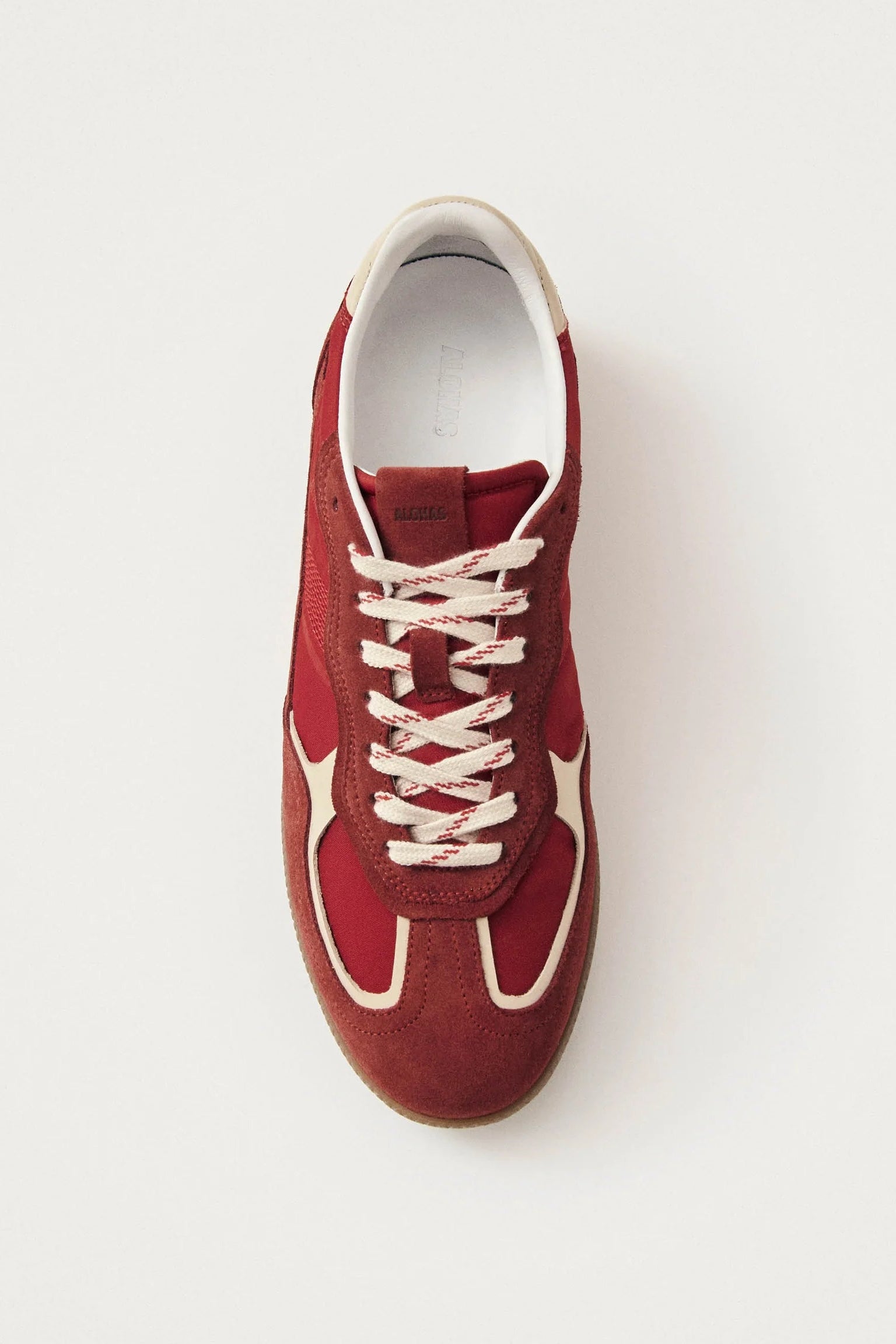 Alohas - Rife Sheen Red Leather Sneakers