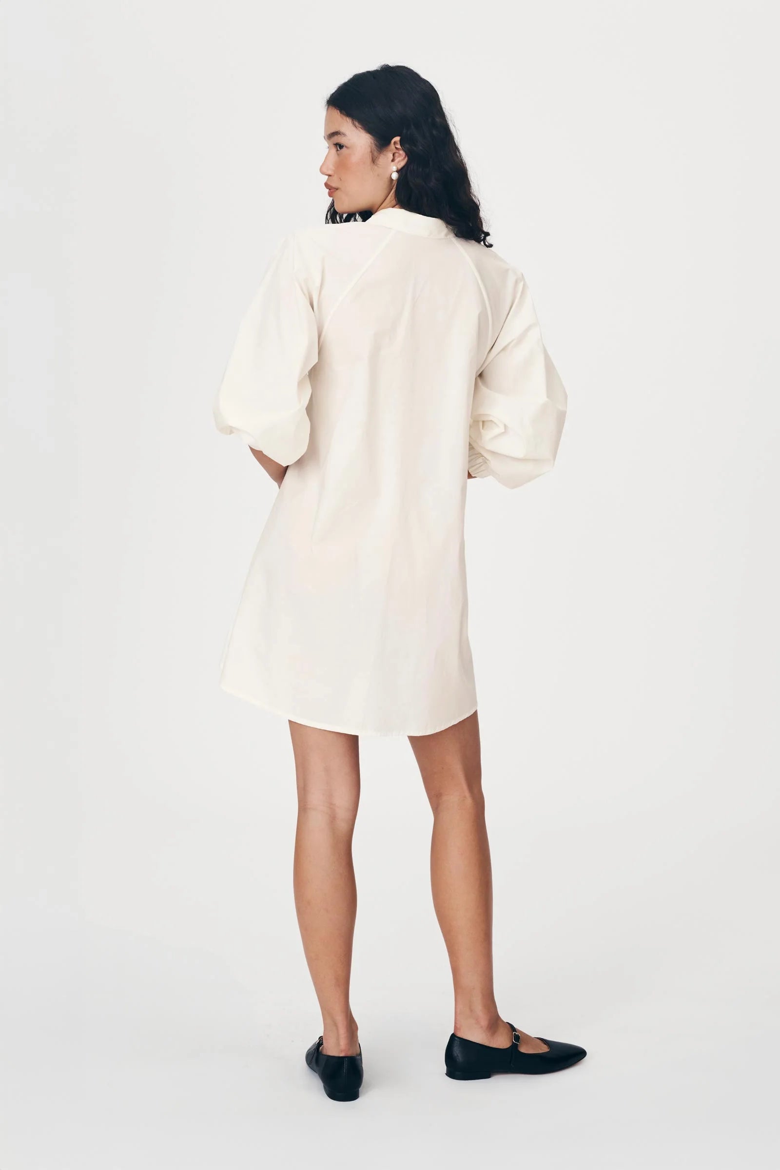 ROWIE - Eden Organic Mini Dress - Creme