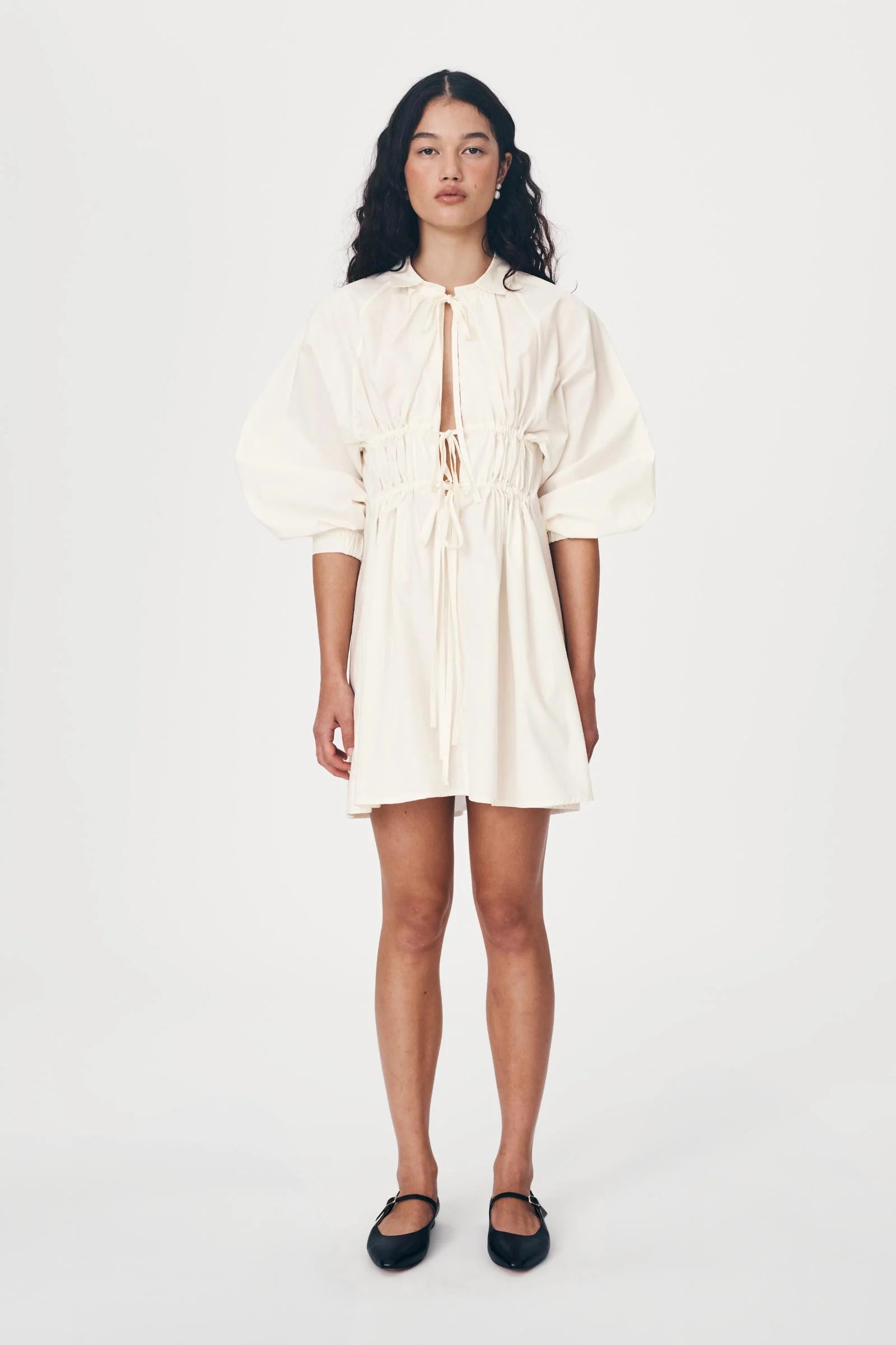 ROWIE - Eden Organic Mini Dress - Creme