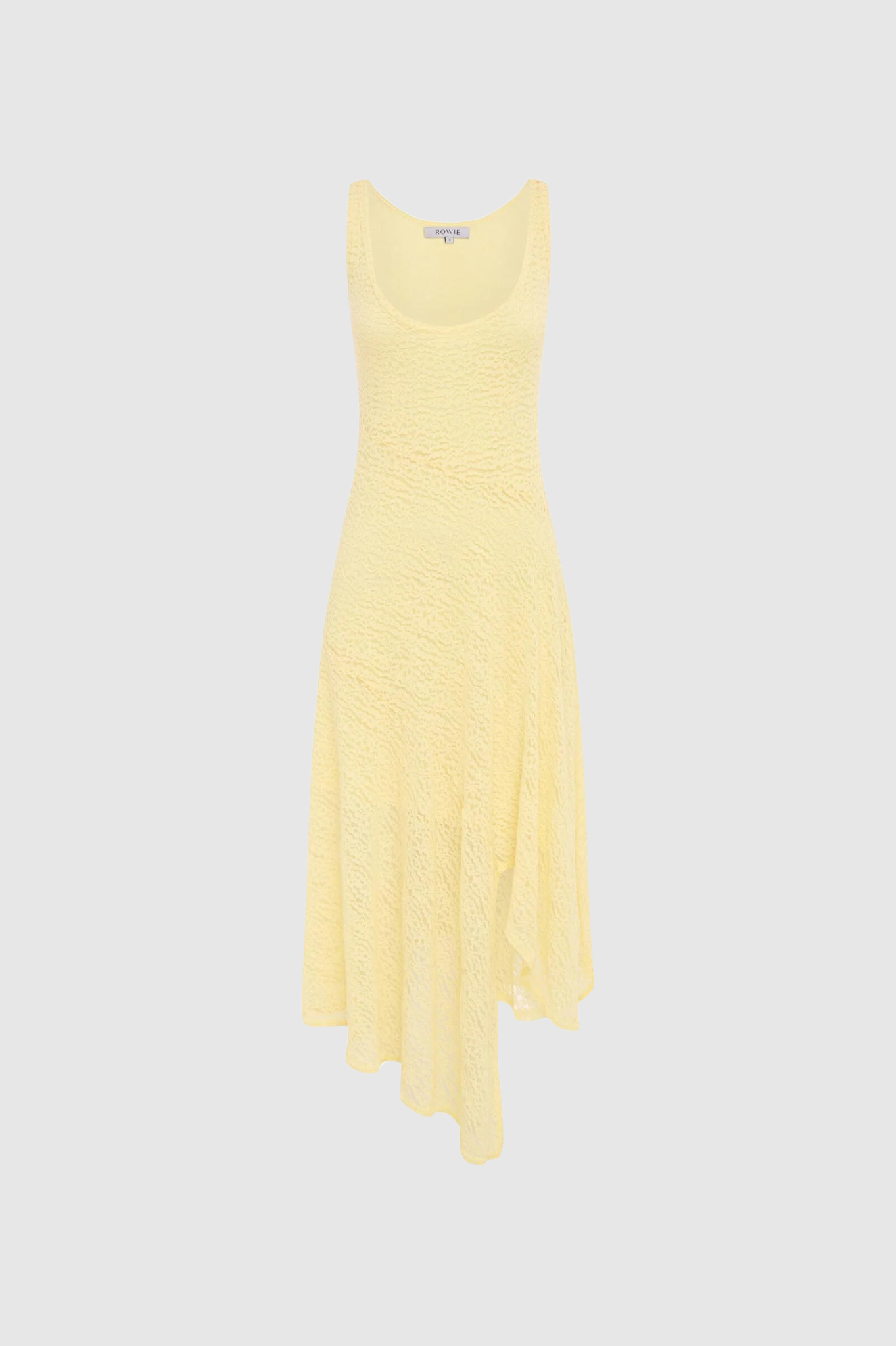 ROWIE - Lorna Lace Midi Dress - Lemon