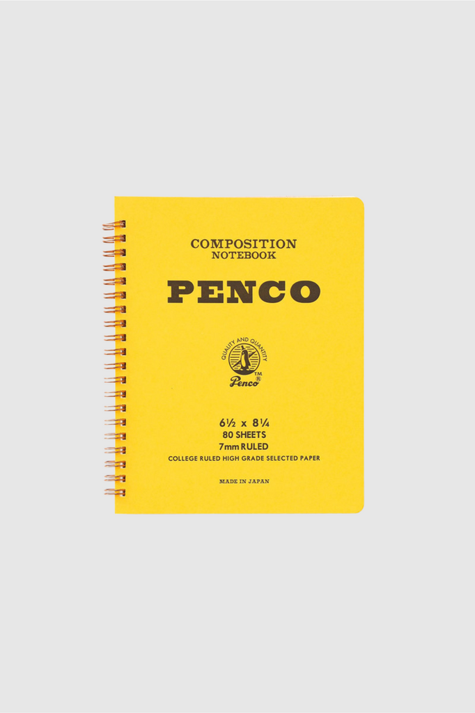 Penco - Coil Notebook - Ruled - Large - Yellow