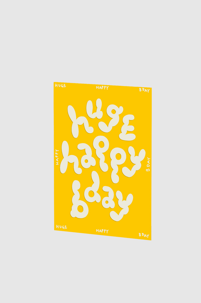 Wrap - Greeting Card - Huge Happy Birthday