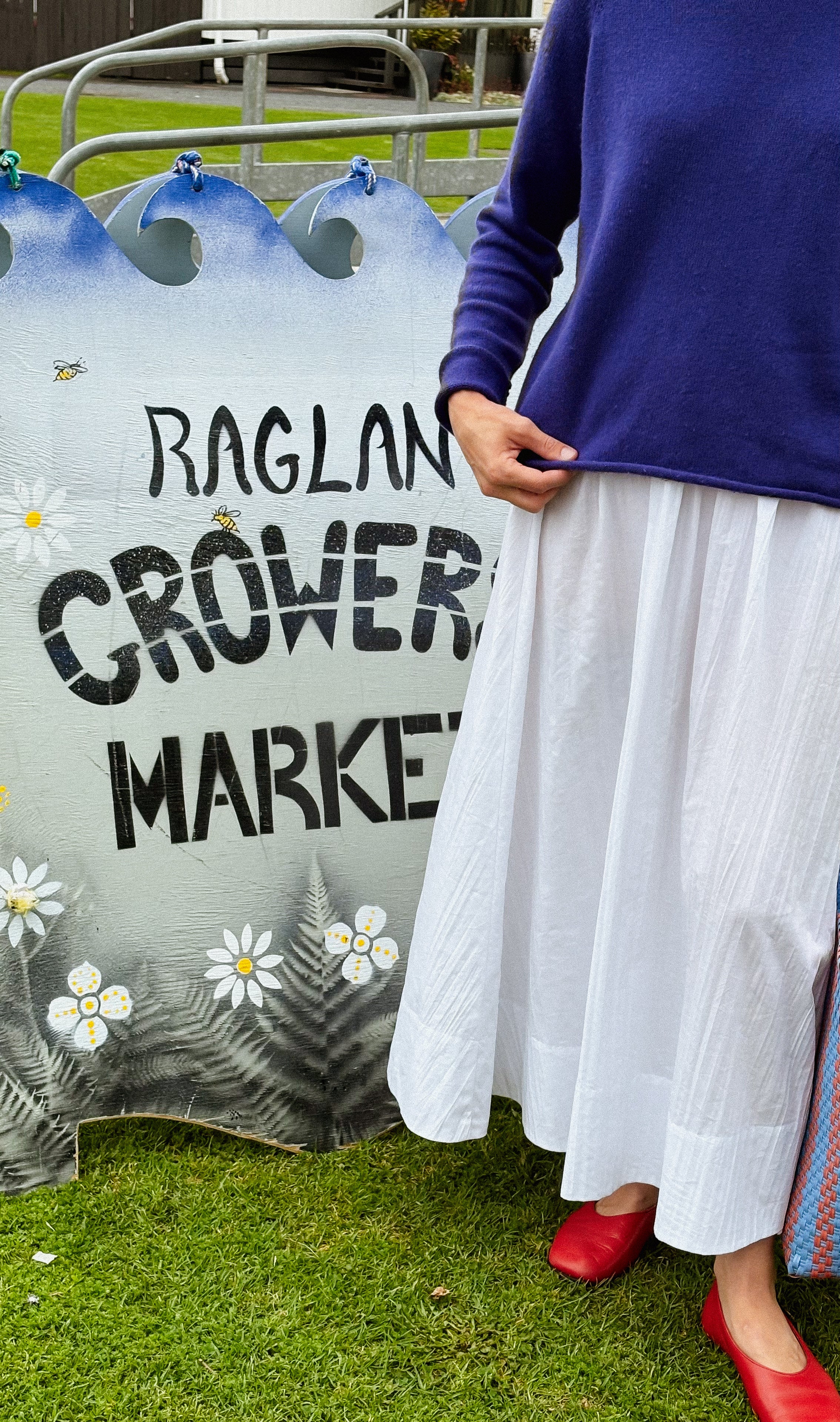 Annie - Rue Skirt - Folded White