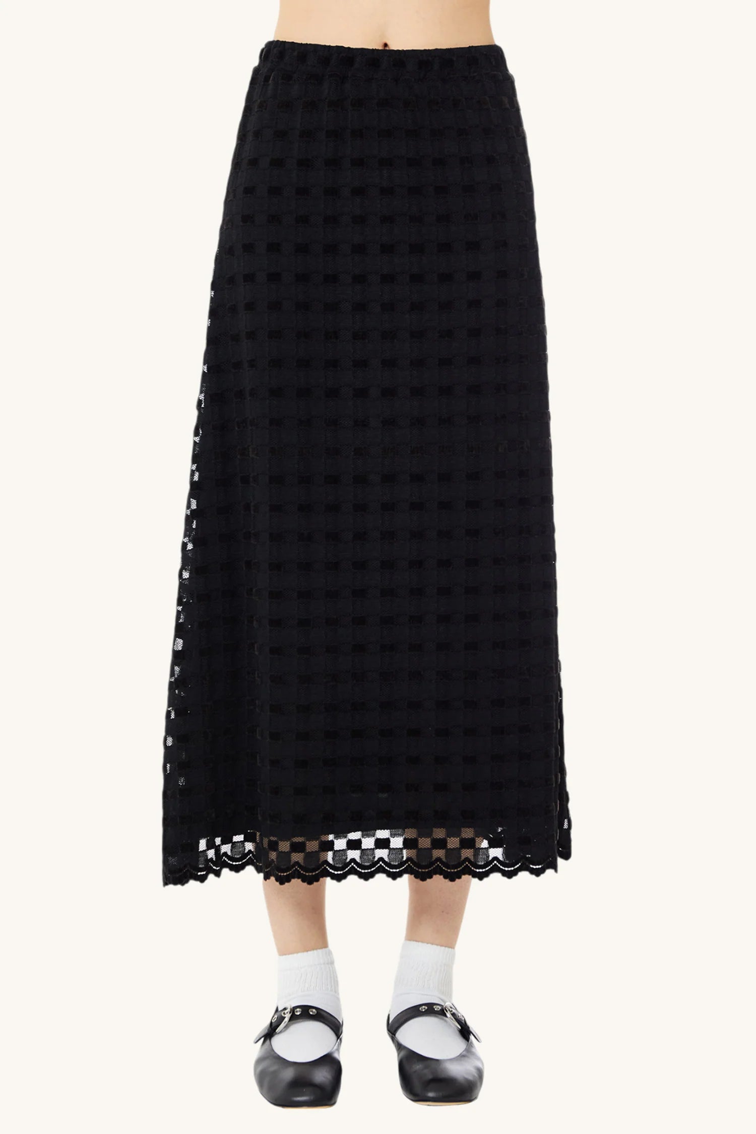 Find Me Now - Harmony Checkered Skirt - Black Harmony