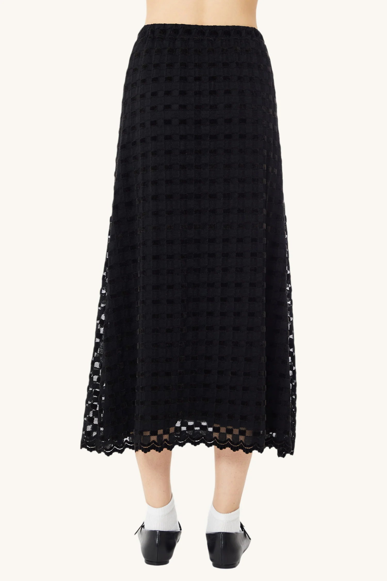 Find Me Now - Harmony Checkered Skirt - Black Harmony